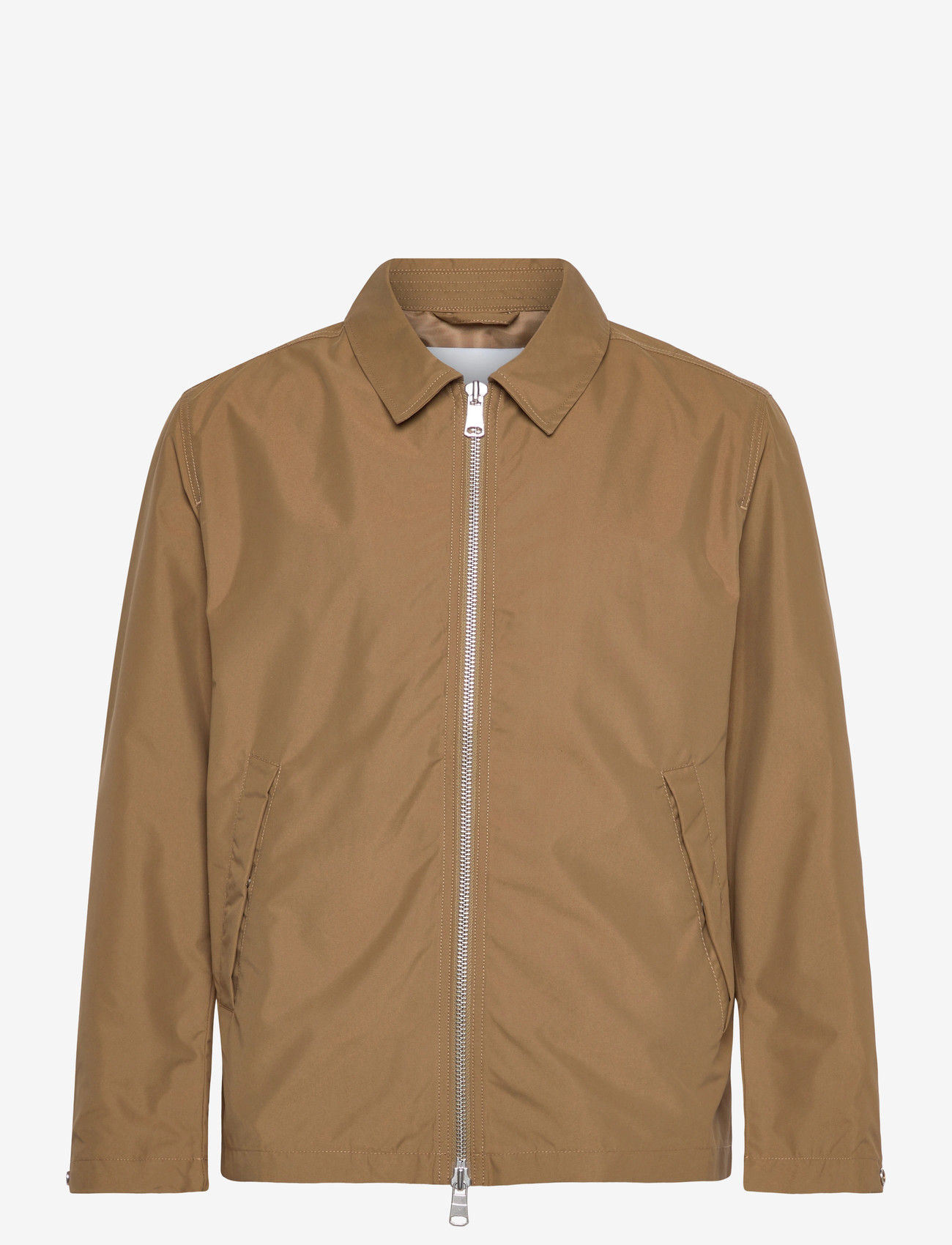 Garment Project - Water Repellent Zipper Jacket - Mos - vorjakkar - moss - 0