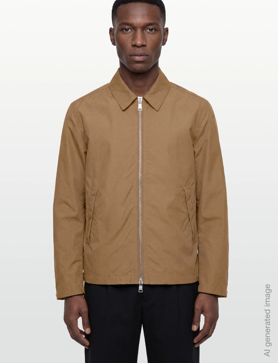 Garment Project - Water Repellent Zipper Jacket - Mos - fall jackets - moss - 3
