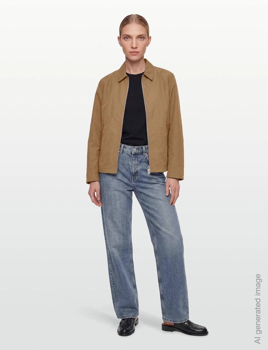 Garment Project - Water Repellent Zipper Jacket - Mos - fall jackets - moss - 4