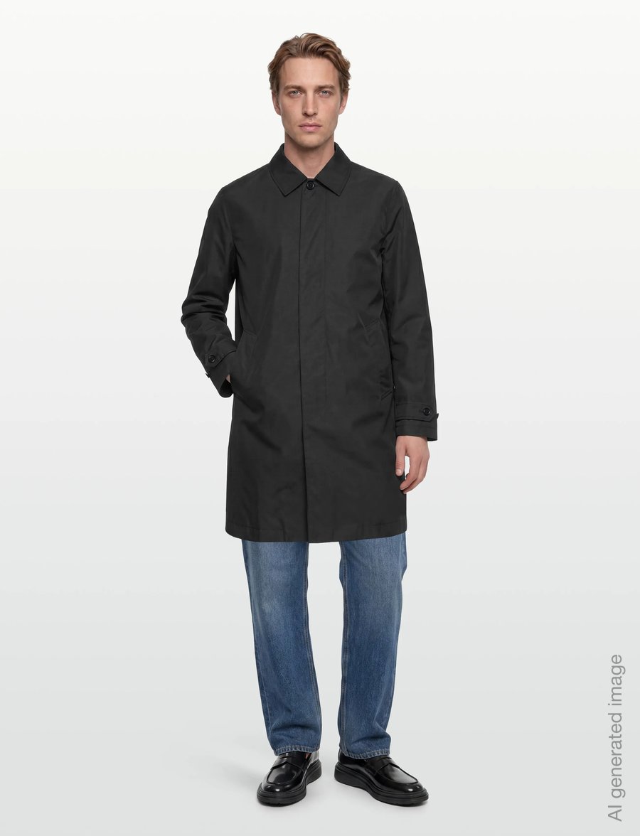 Garment Project - Water Repellent Coat - Black - regnjakker - black - 0
