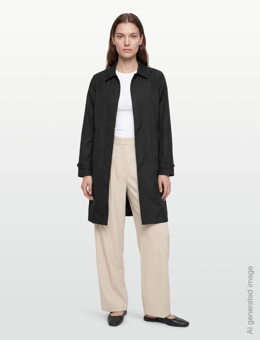 Garment Project - Water Repellent Coat - Black - regnjakker - black - 4