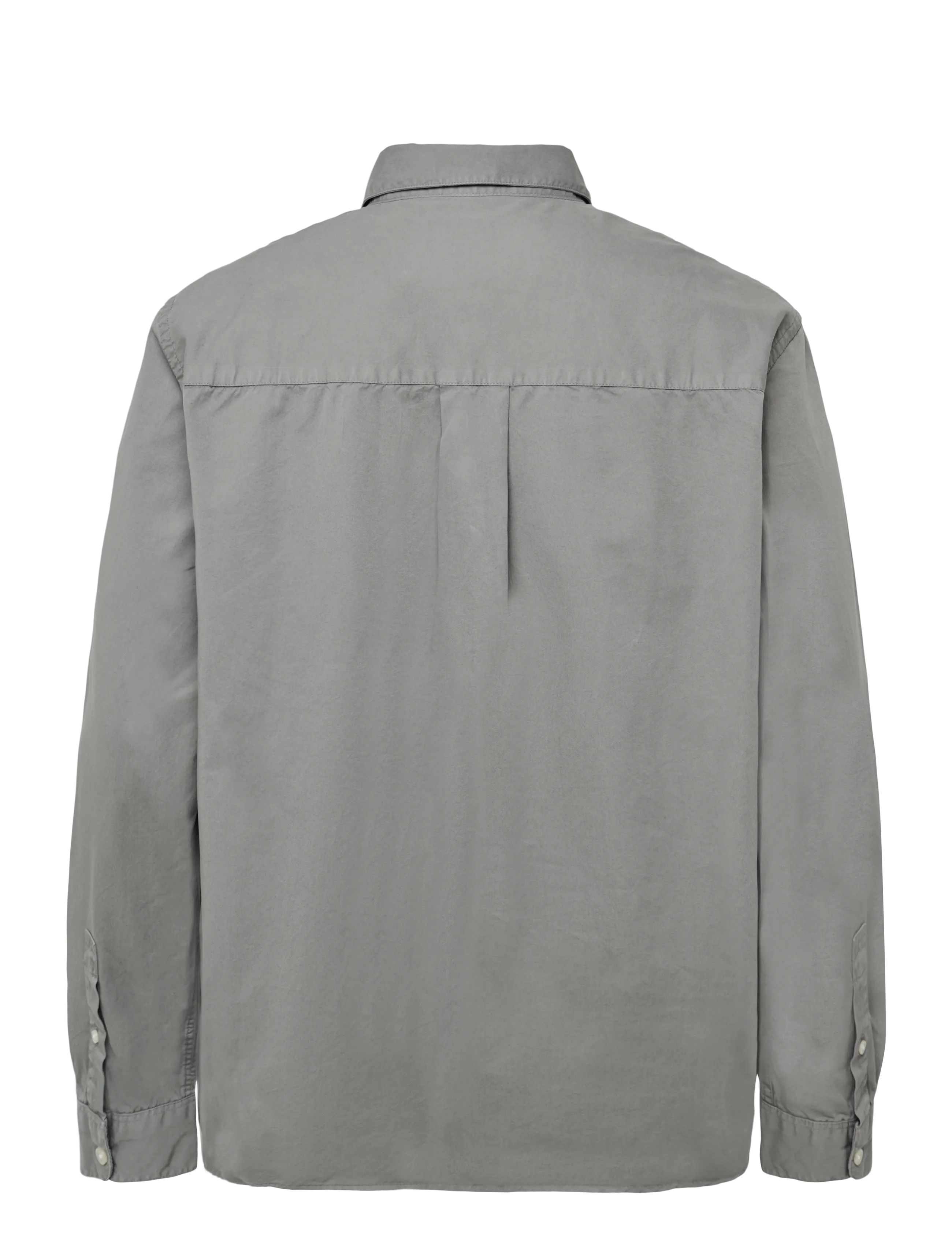 Garment Project - Relaxed LS Button Down Shirt - Grey - grey - 1