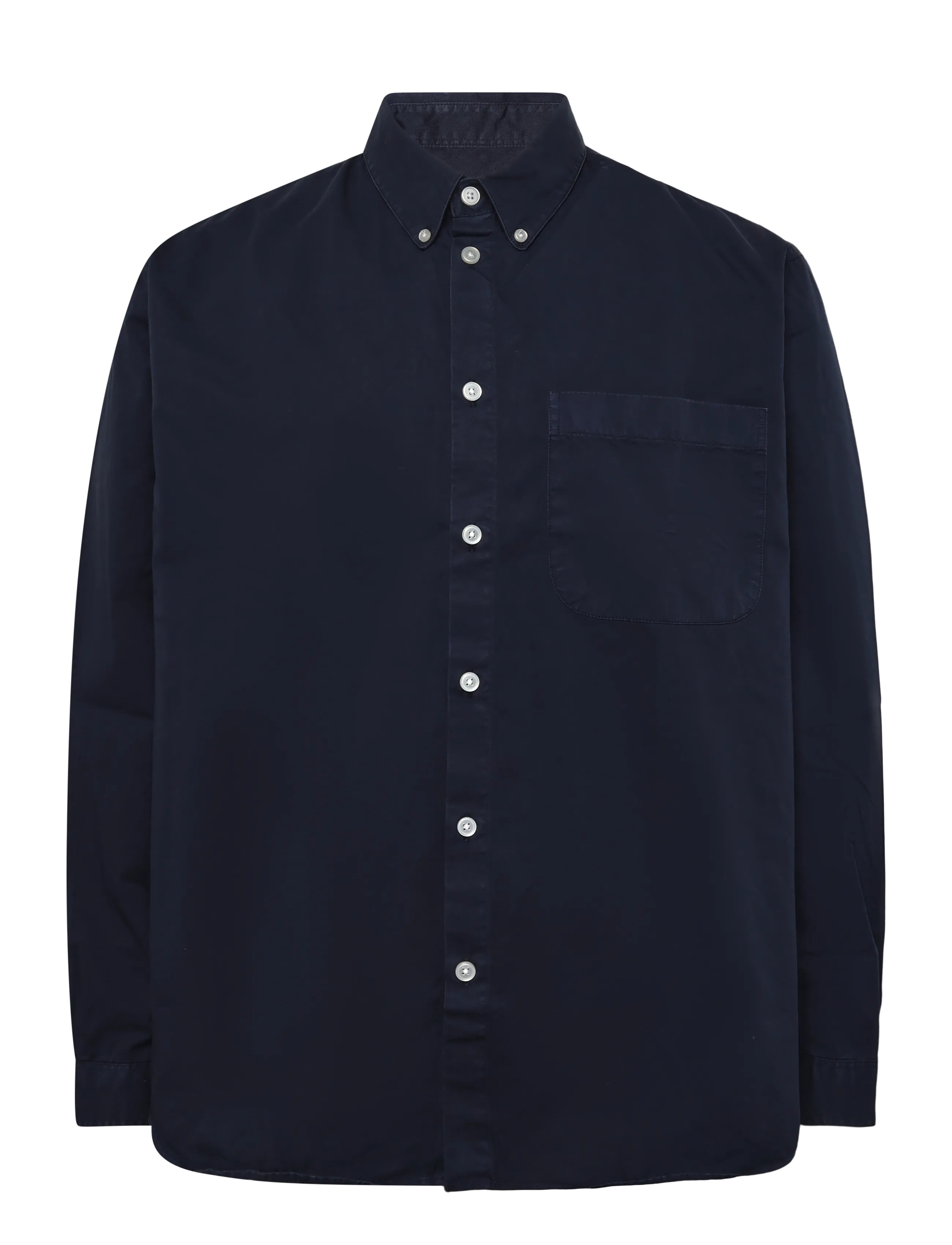 Garment Project Relaxed LS Button Down Shirt - Navy - Inspiration - NAVY / navy