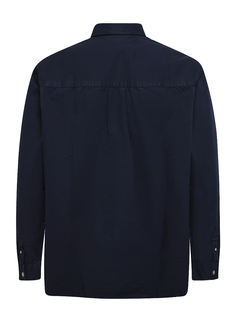 Garment Project - Relaxed LS Button Down Shirt - Navy - casual skjorter - navy - 1