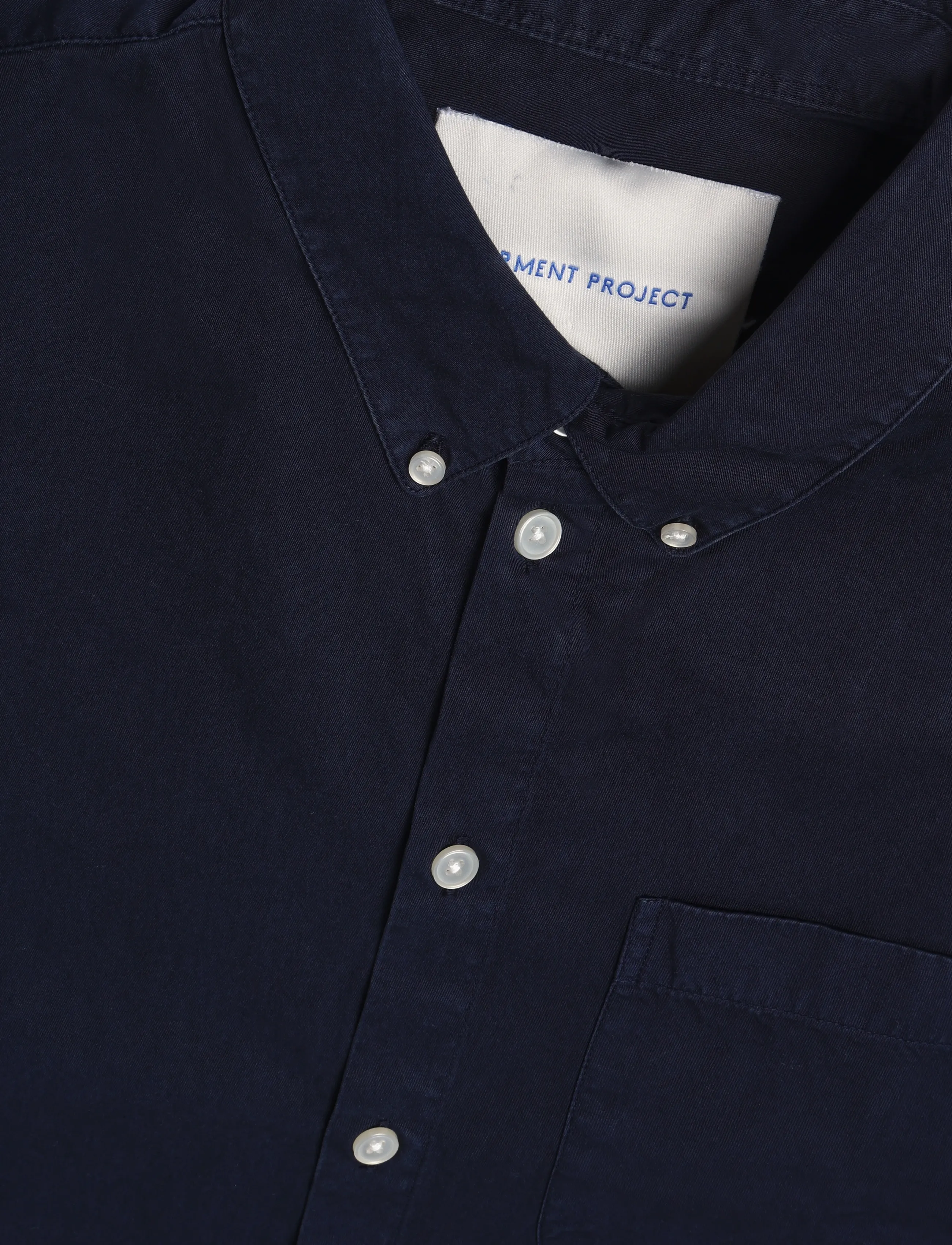 Garment Project - Relaxed LS Button Down Shirt - Navy - navy - 2