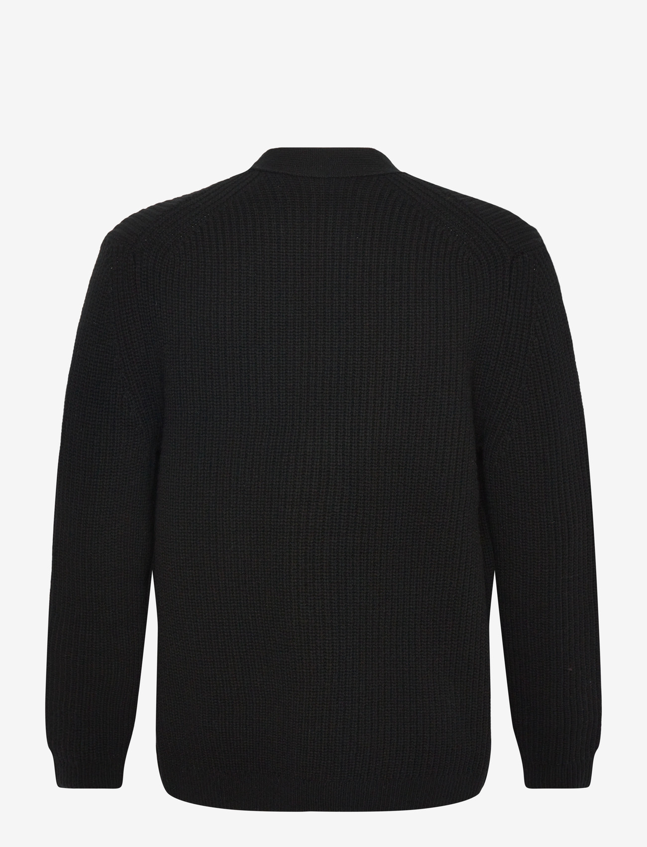 Garment Project - Wool Knit Cardigan - Black - cardigans - black - 2