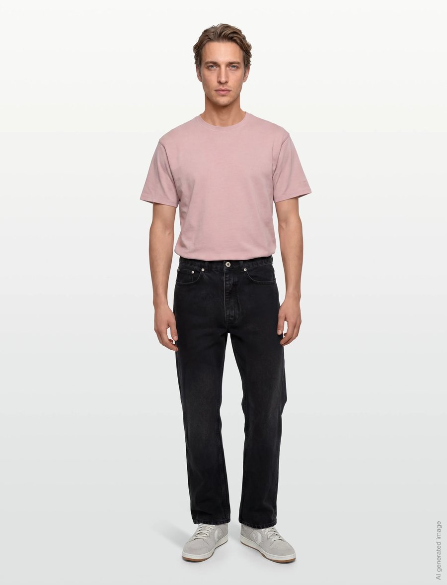 Garment Project - Loose Five Pocket Jeans - Stone Was - loose jeans - black - 0