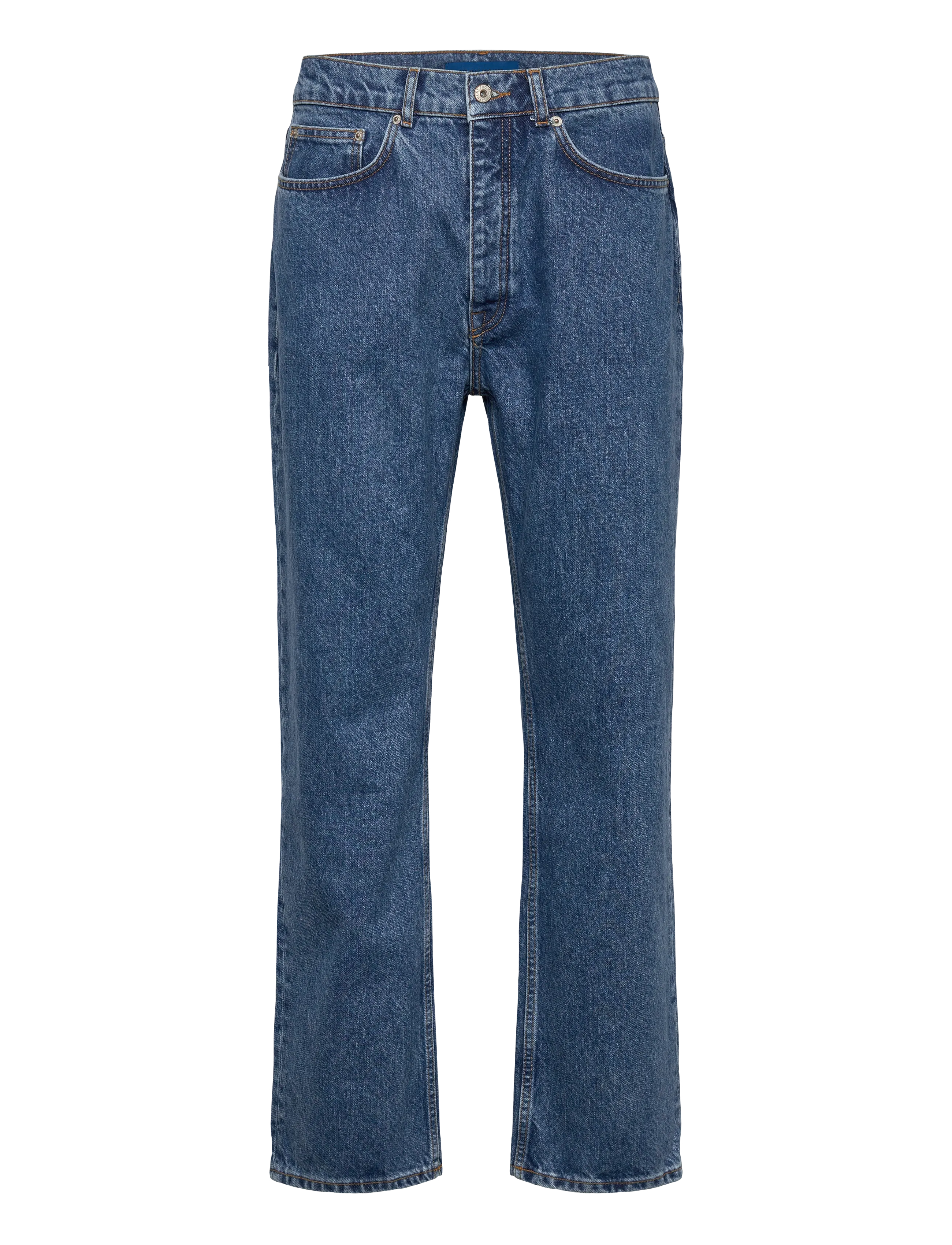 Garment Project Loose Five Pocket Jeans - Heavy Was - Jeans - BLUE / blue