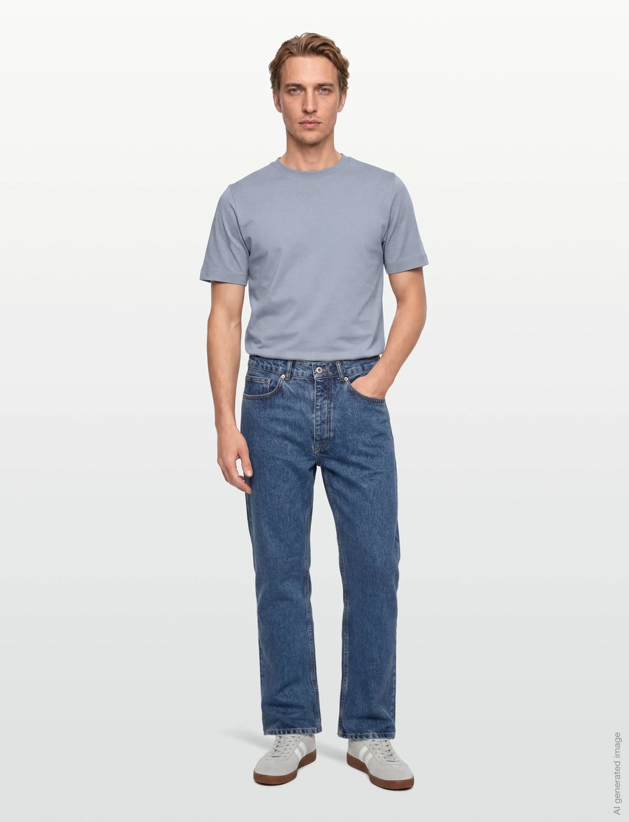 Garment Project - Loose Five Pocket Jeans - Heavy Was - loose jeans - blue - 0