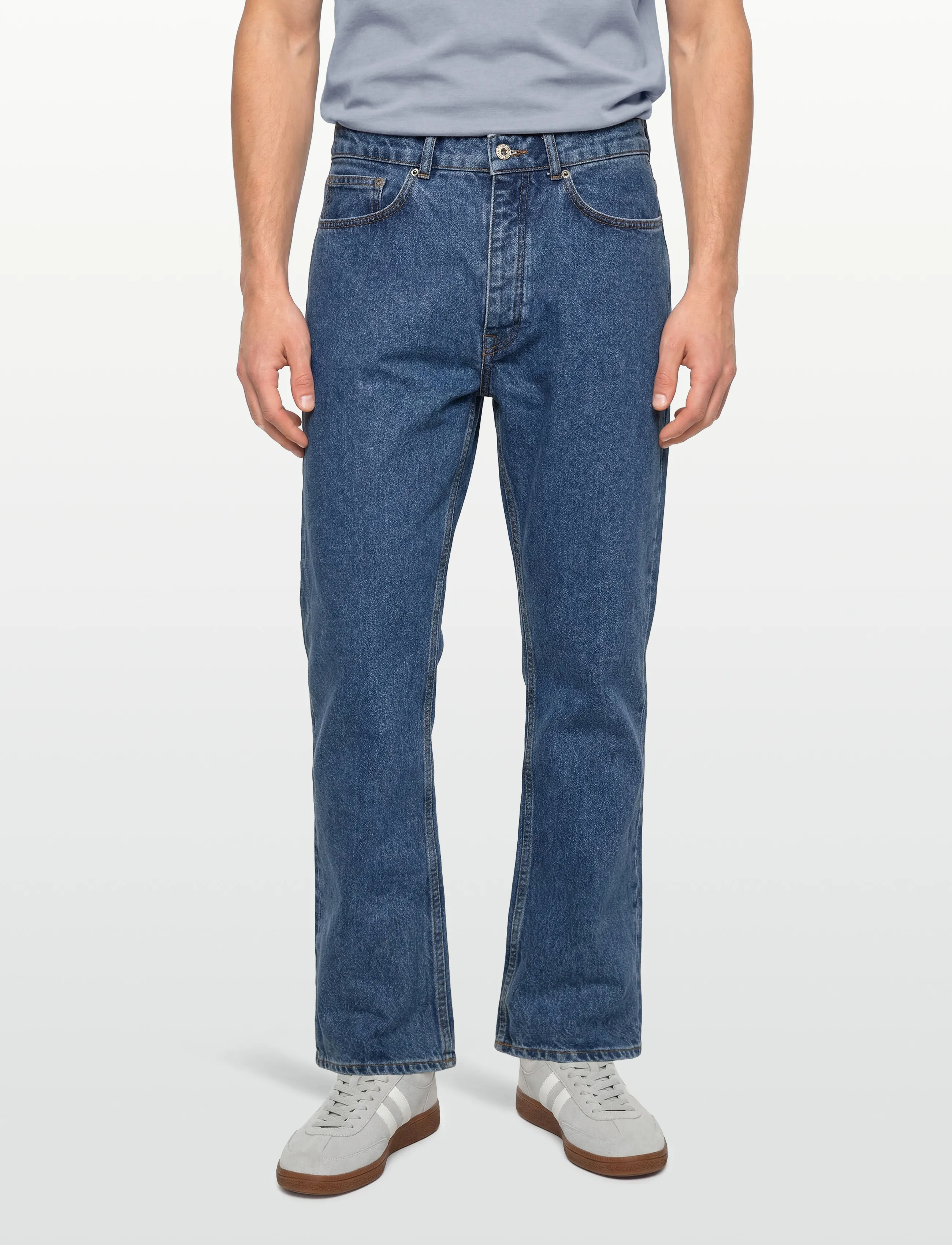 Garment Project - Loose Five Pocket Jeans - Heavy Was - loose jeans - blue - 3
