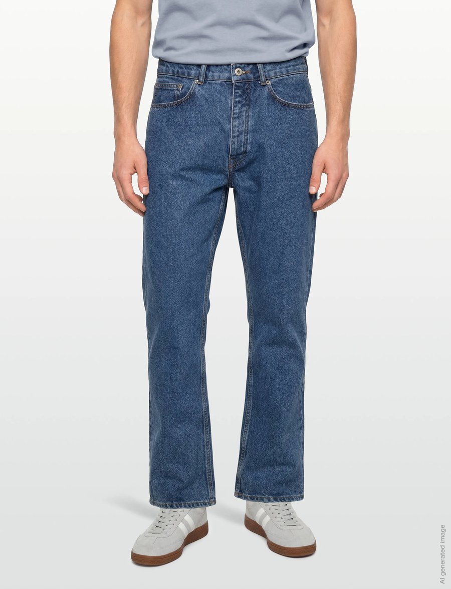 Garment Project - Loose Five Pocket Jeans - Heavy Was - loose jeans - blue - 3