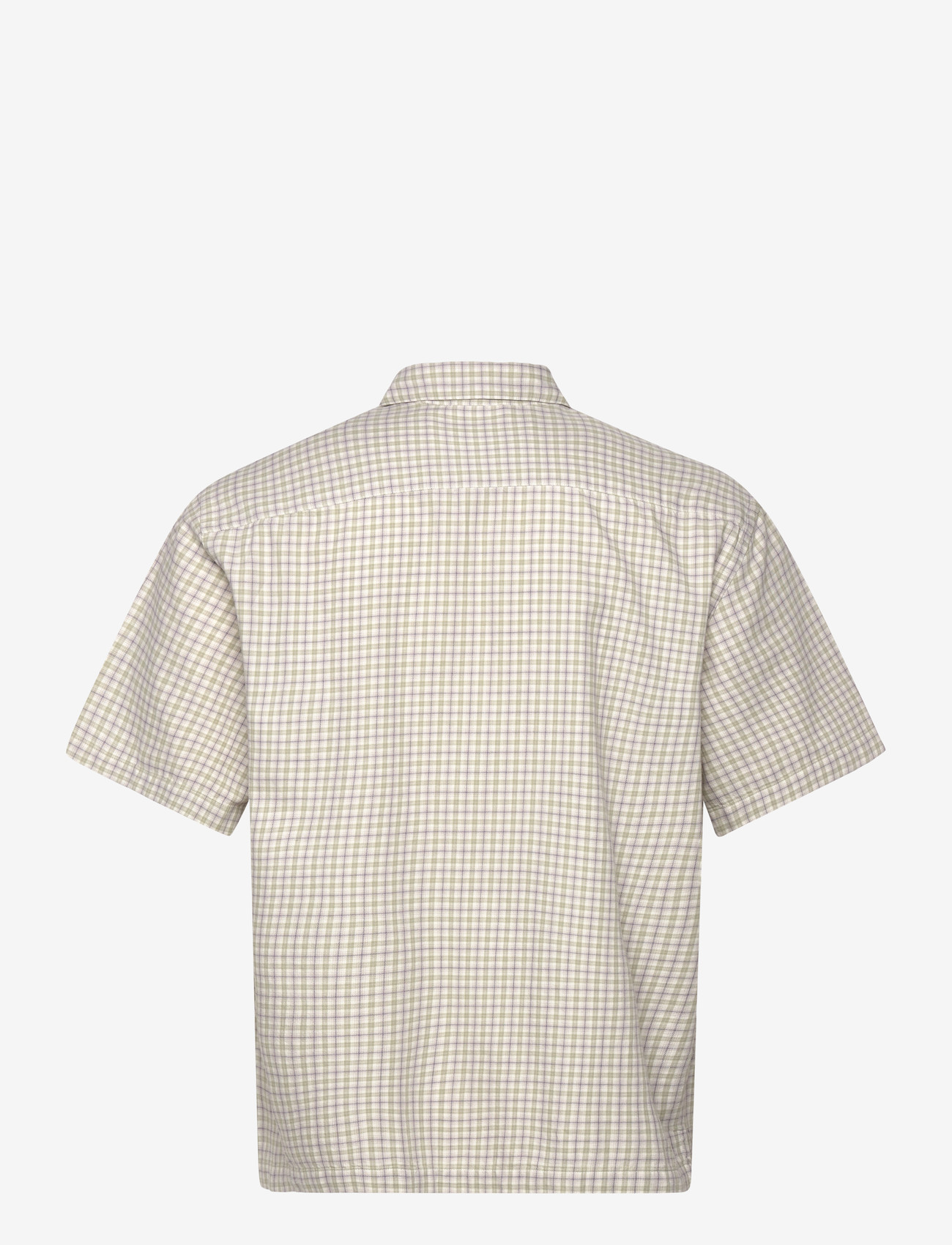 Garment Project - Holiday Shirt - Dusty green/purple - rutiga skjortor - dusty green - 1