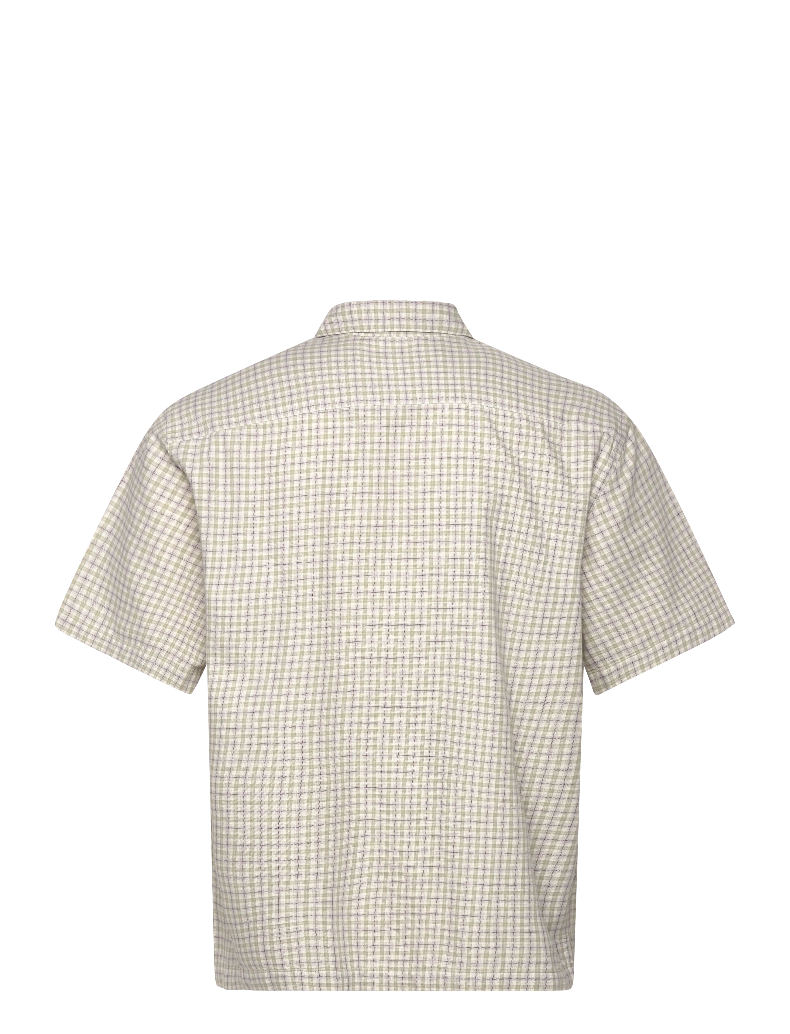 Garment Project - Holiday Shirt - Dusty green/purple - checkered shirts - dusty green - 1