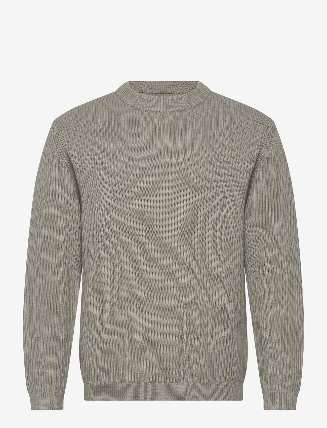 Garment Project - Boxy Cotton Knit - Dusty Green - rundhalsad - dusty green - 0