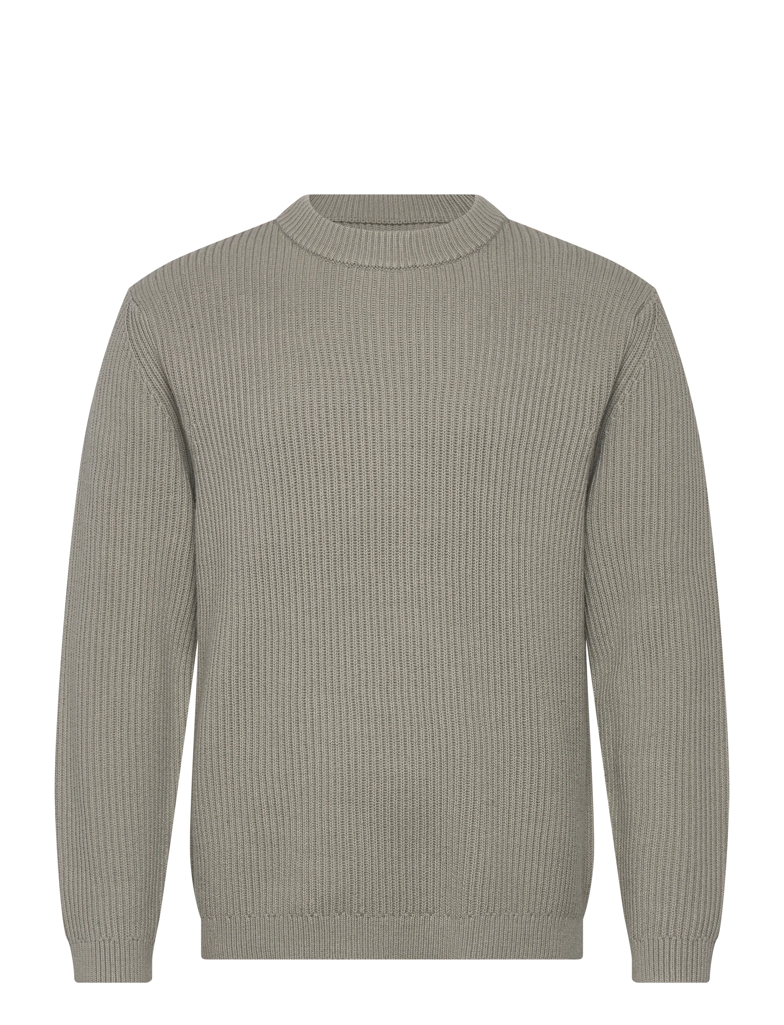 Garment Project Boxy Cotton Knit - Dusty Green - Riided - DUSTY GREEN / grey