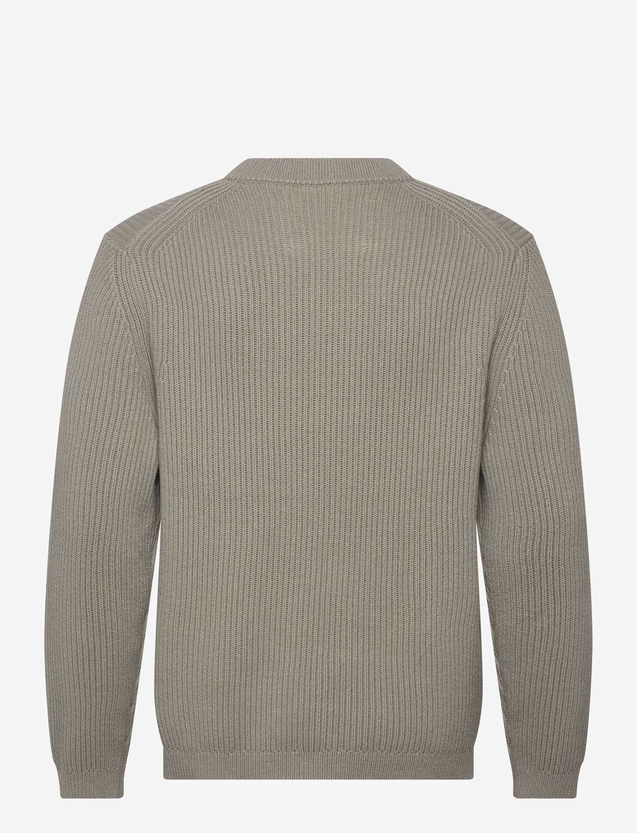 Garment Project - Boxy Cotton Knit - Dusty Green - rundhalsad - dusty green - 1