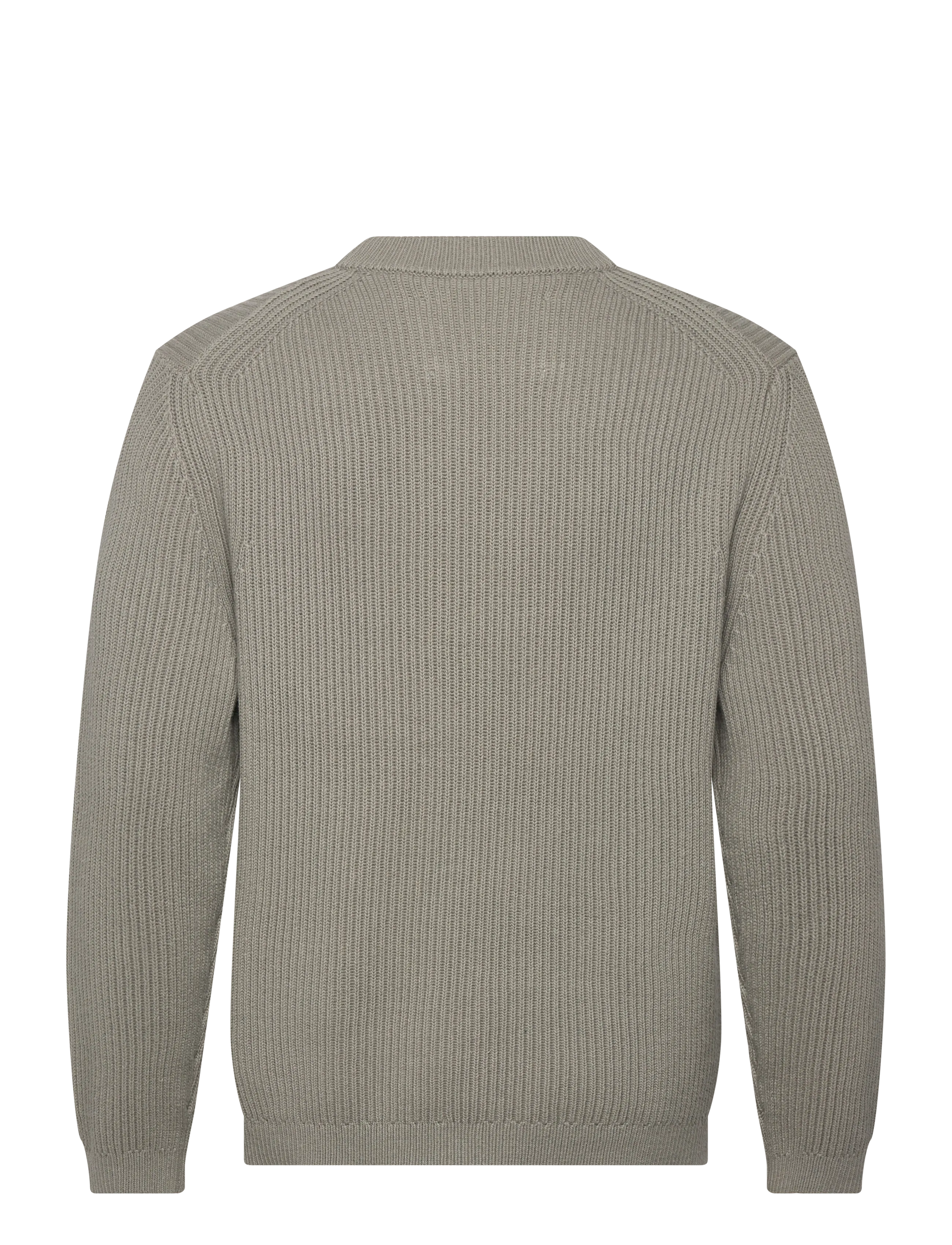 Garment Project - Boxy Cotton Knit - Dusty Green - rundhalsad - dusty green - 1