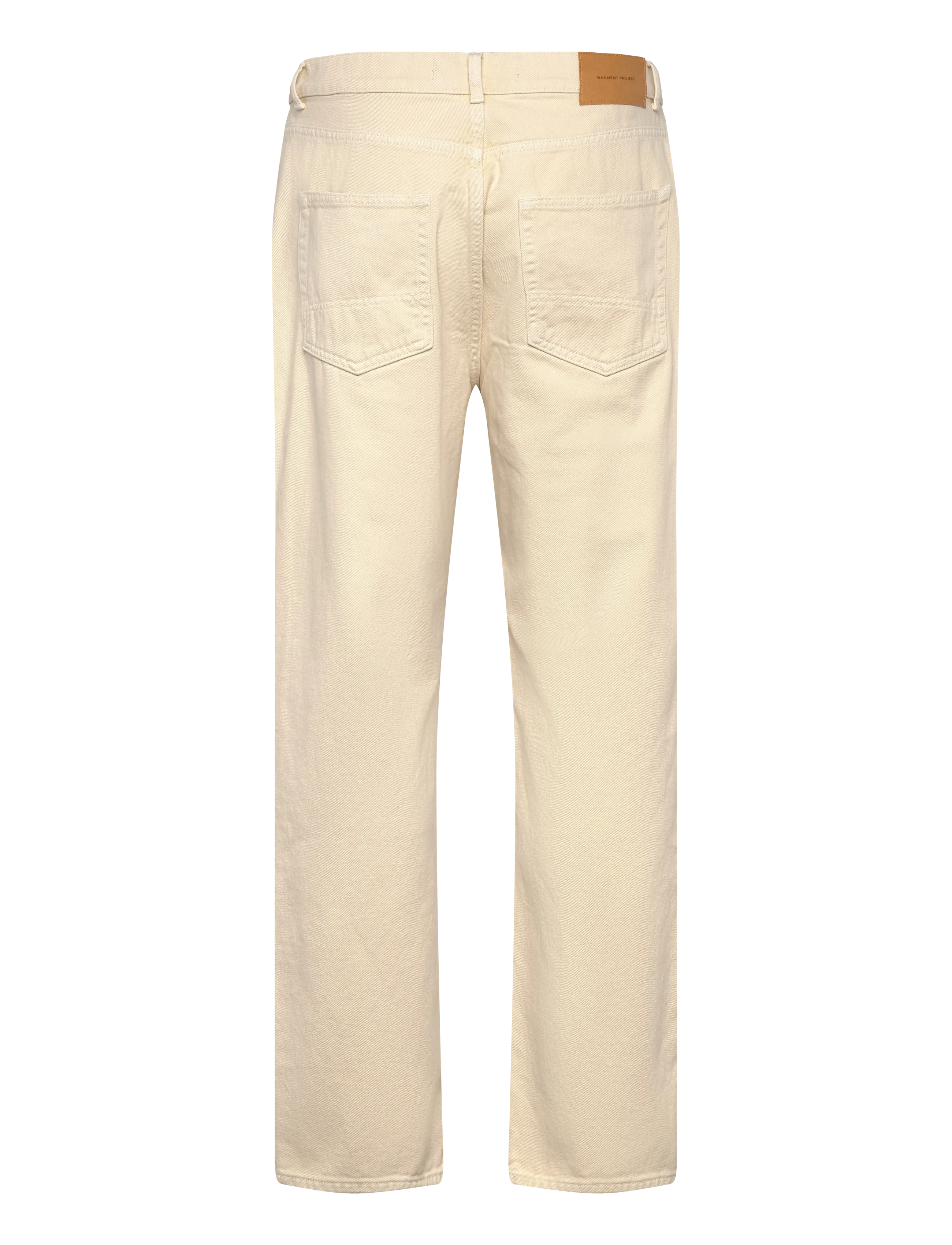 Garment Project - Loose Five Pocket Jeans - Ecru - loose jeans - ecru - 1