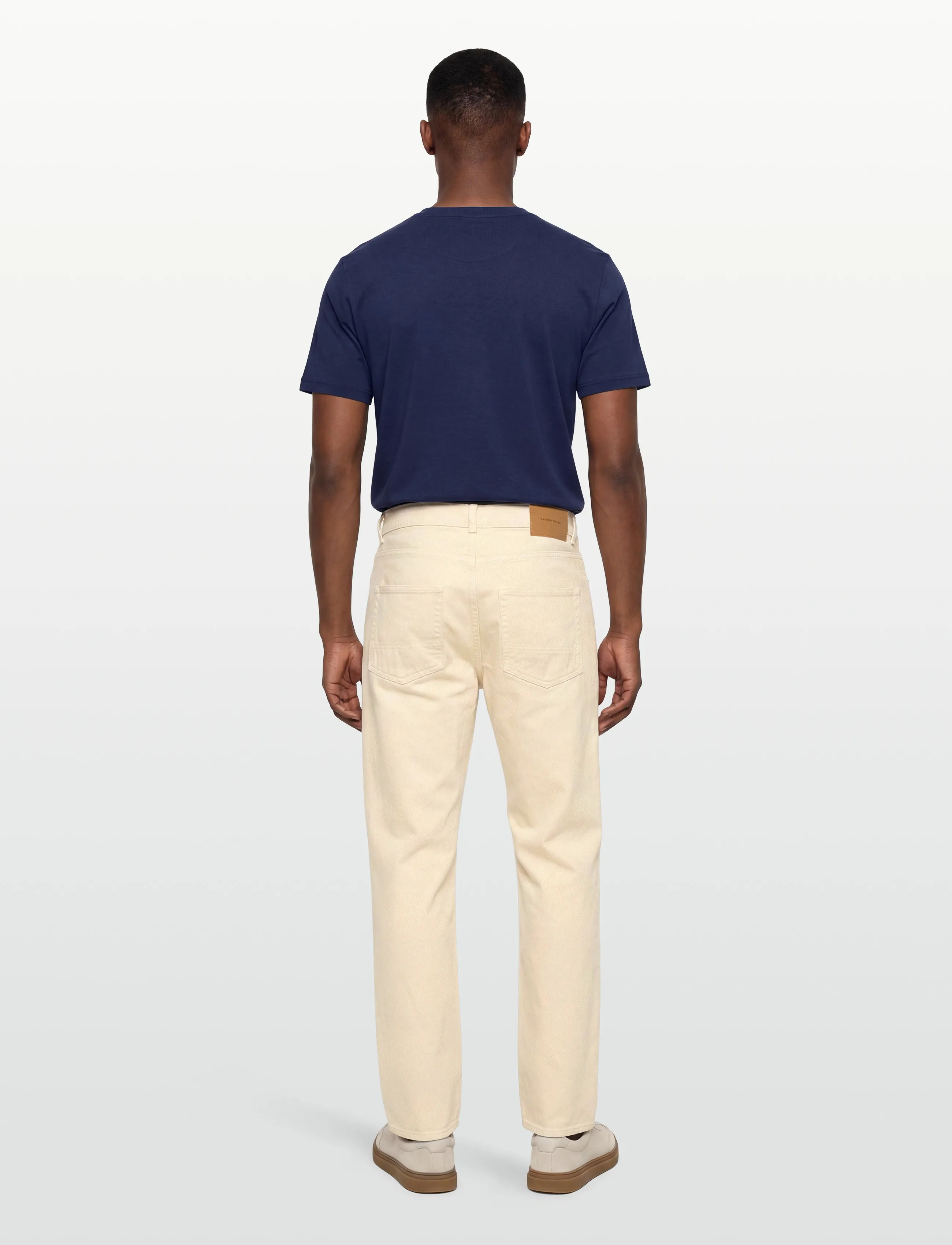 Garment Project - Loose Five Pocket Jeans - Ecru - loose jeans - ecru - 4