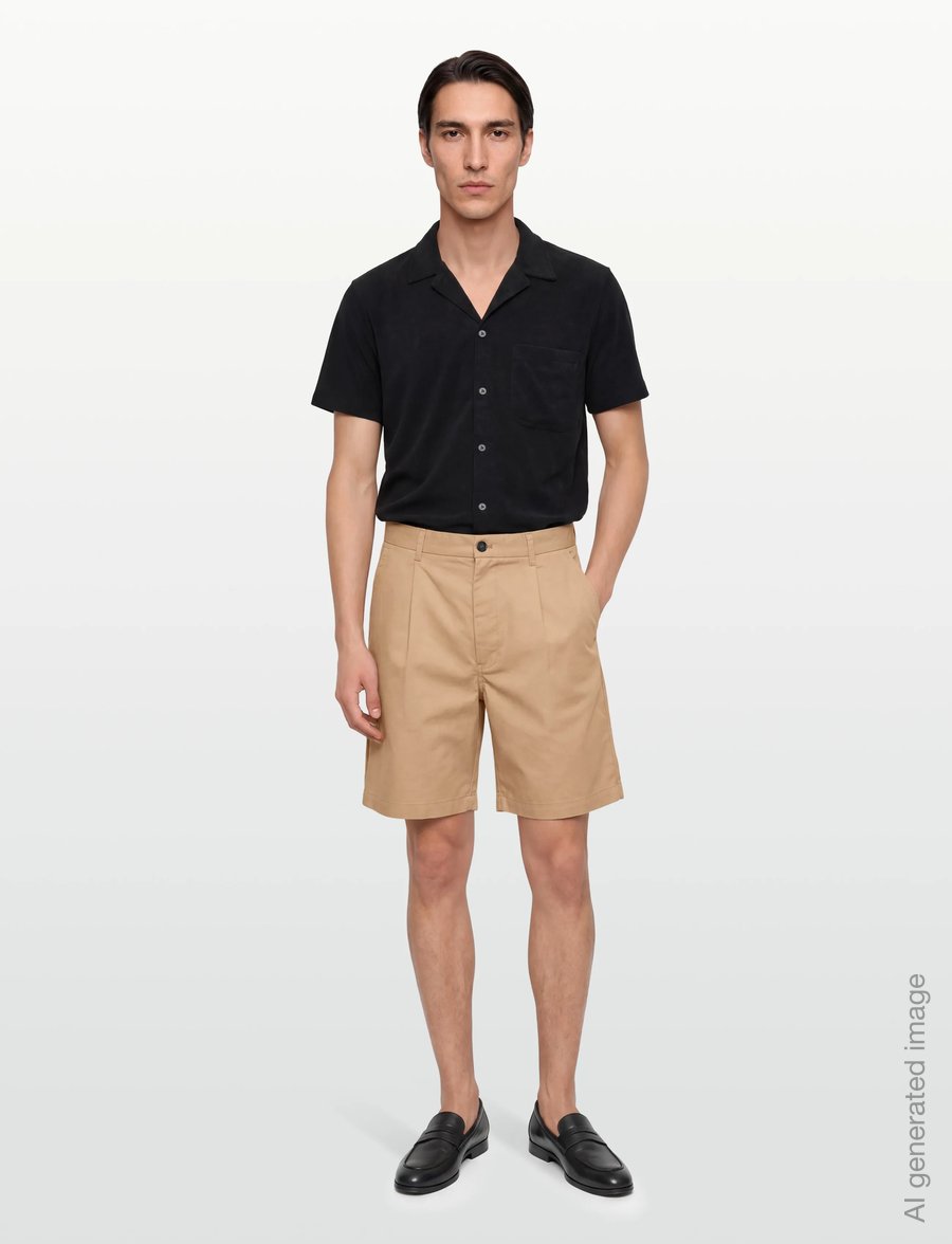 Garment Project - Bill Shorts - Sand Twill - chinos shorts - sand - 0