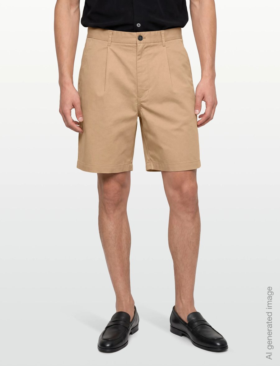 Garment Project - Bill Shorts - Sand Twill - chinos shorts - sand - 3