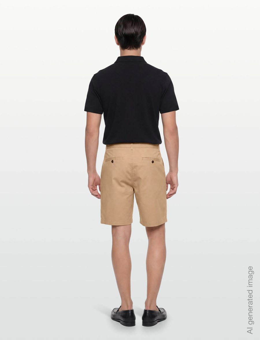 Garment Project - Bill Shorts - Sand Twill - chinos shorts - sand - 4