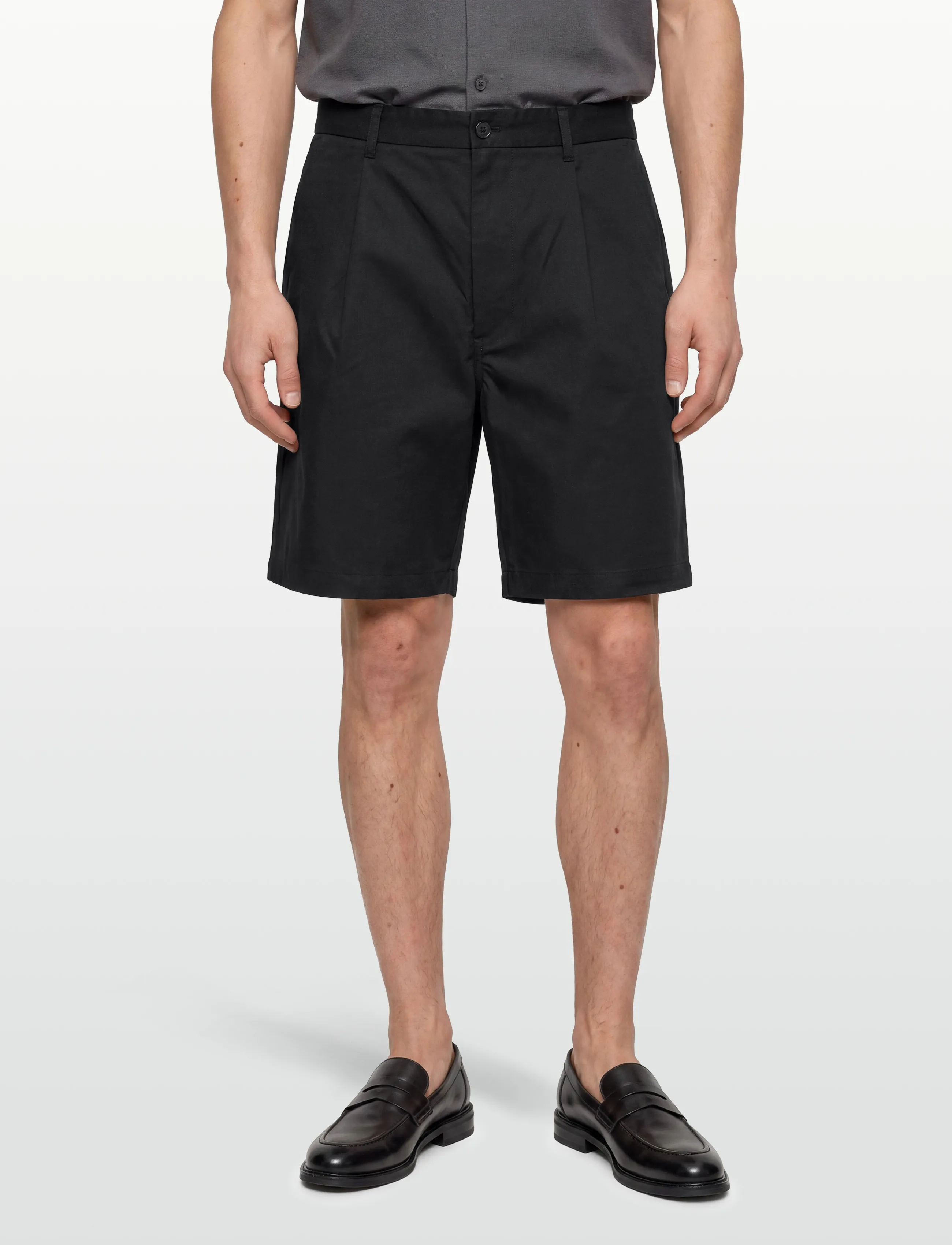 Garment Project - Bill Shorts - Black Twill - short chino - black - 3
