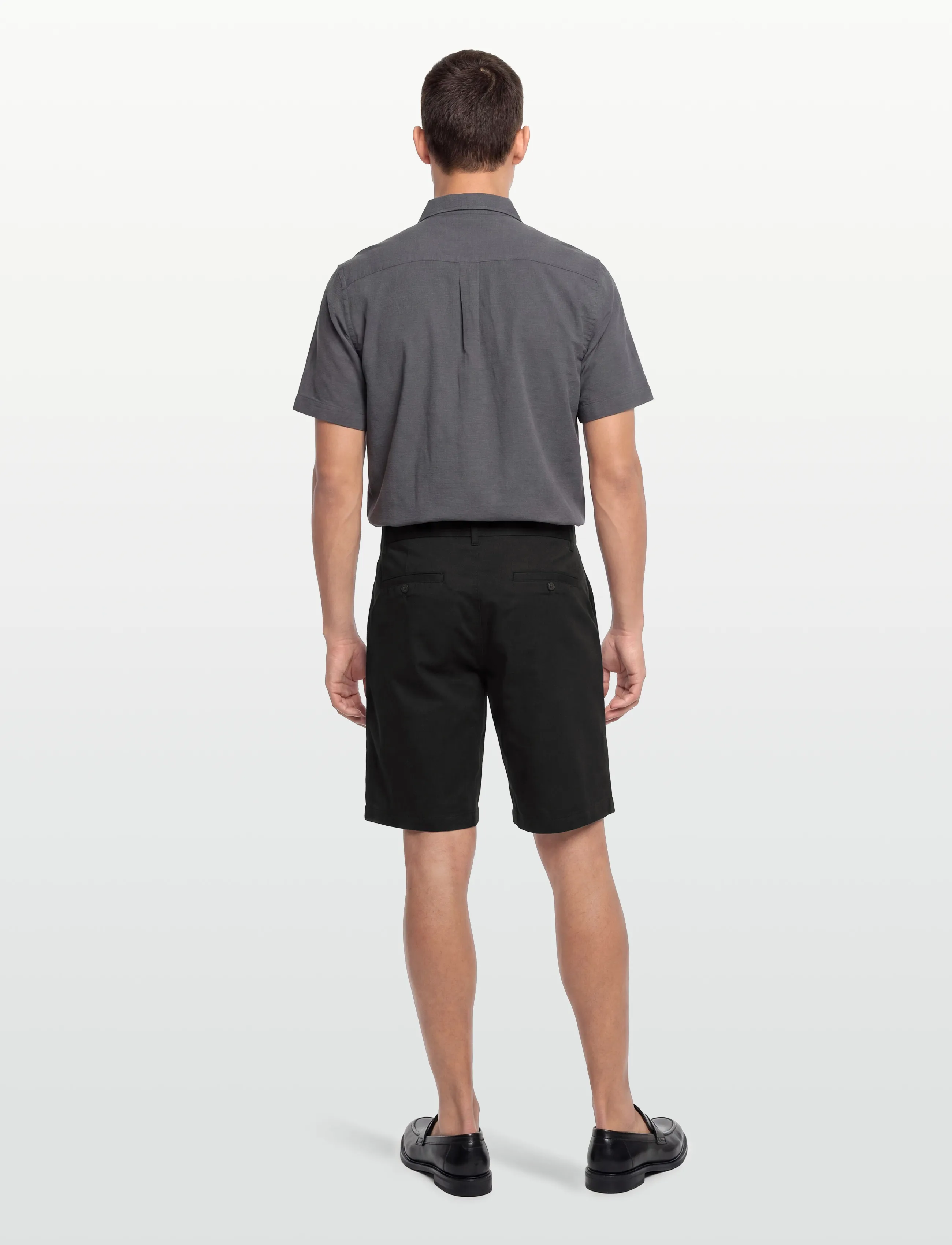 Garment Project - Bill Shorts - Black Twill - short chino - black - 4