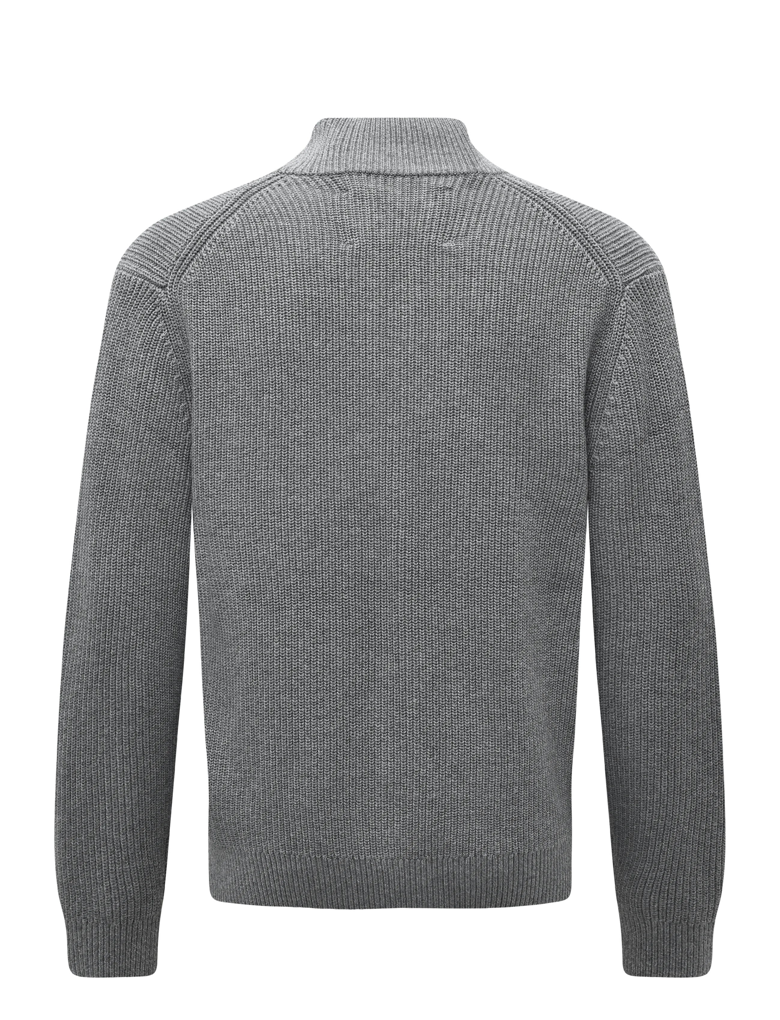 Garment Project - Norman - Grey Melange - full zip tröjor - grey - 1