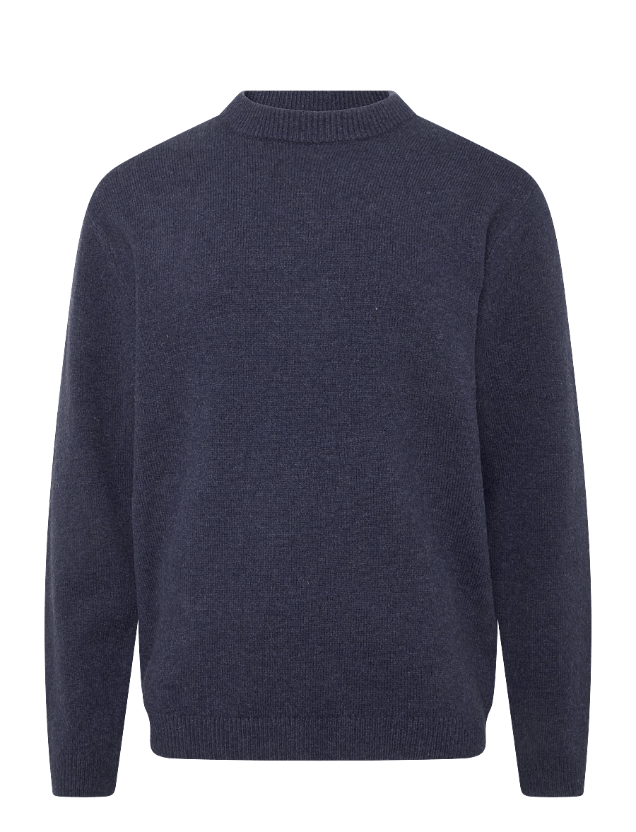 Garment Project - Samuel - Navy Melange - rundhals - navy - 0