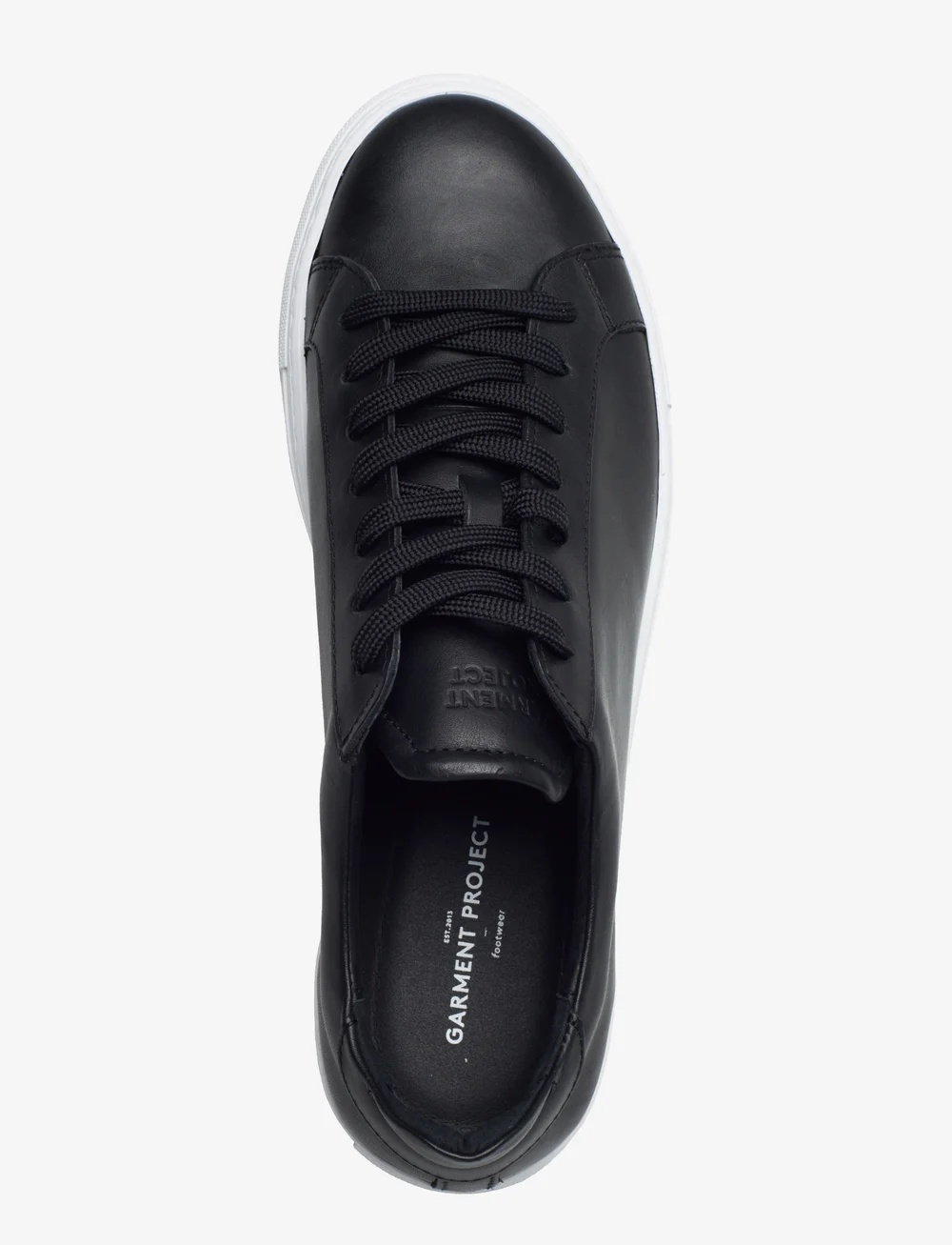 Garment Project - Type - Black Leather - matalavartiset tennarit - black - 3