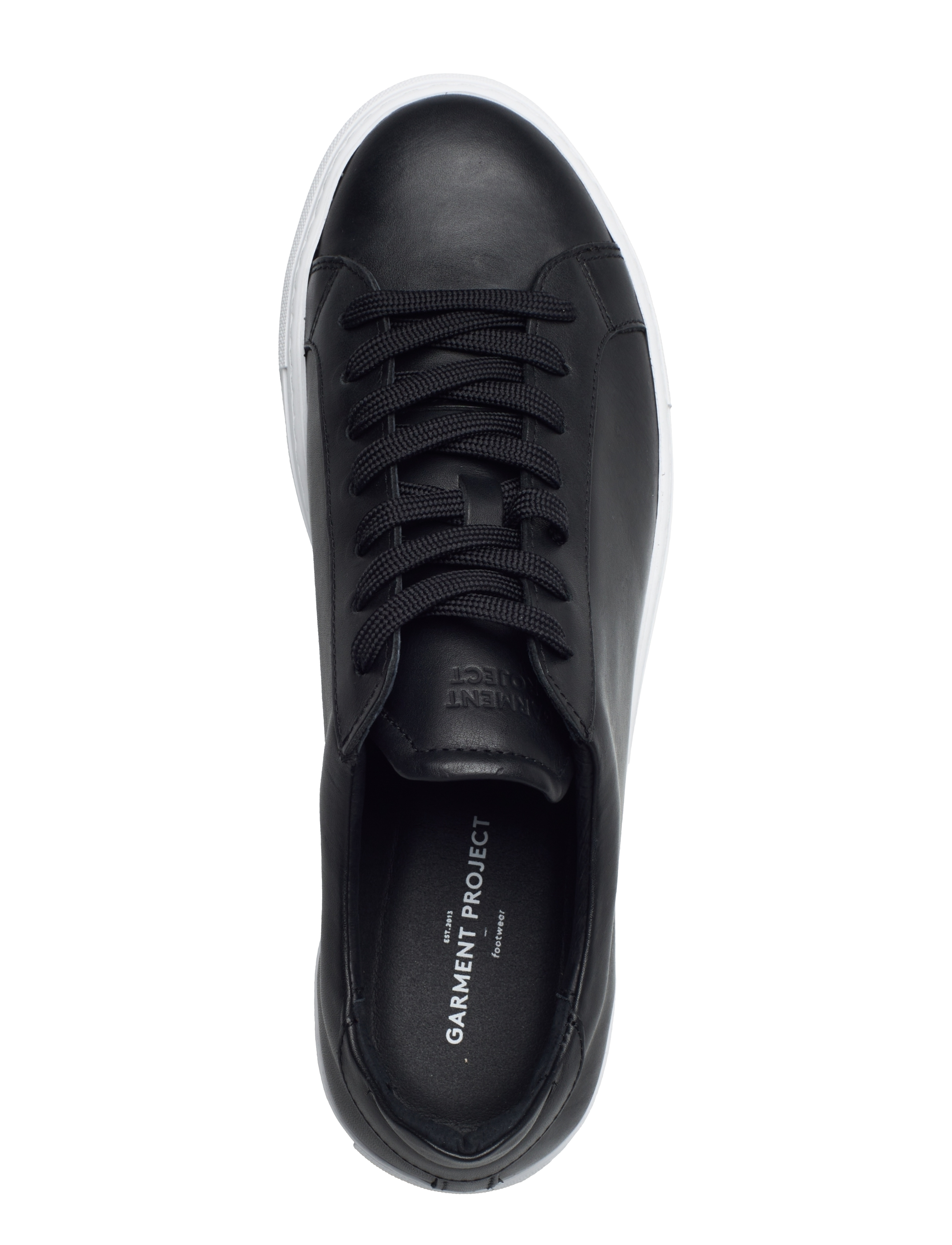 Garment Project - Type - Black Leather - lave sneakers - black - 3