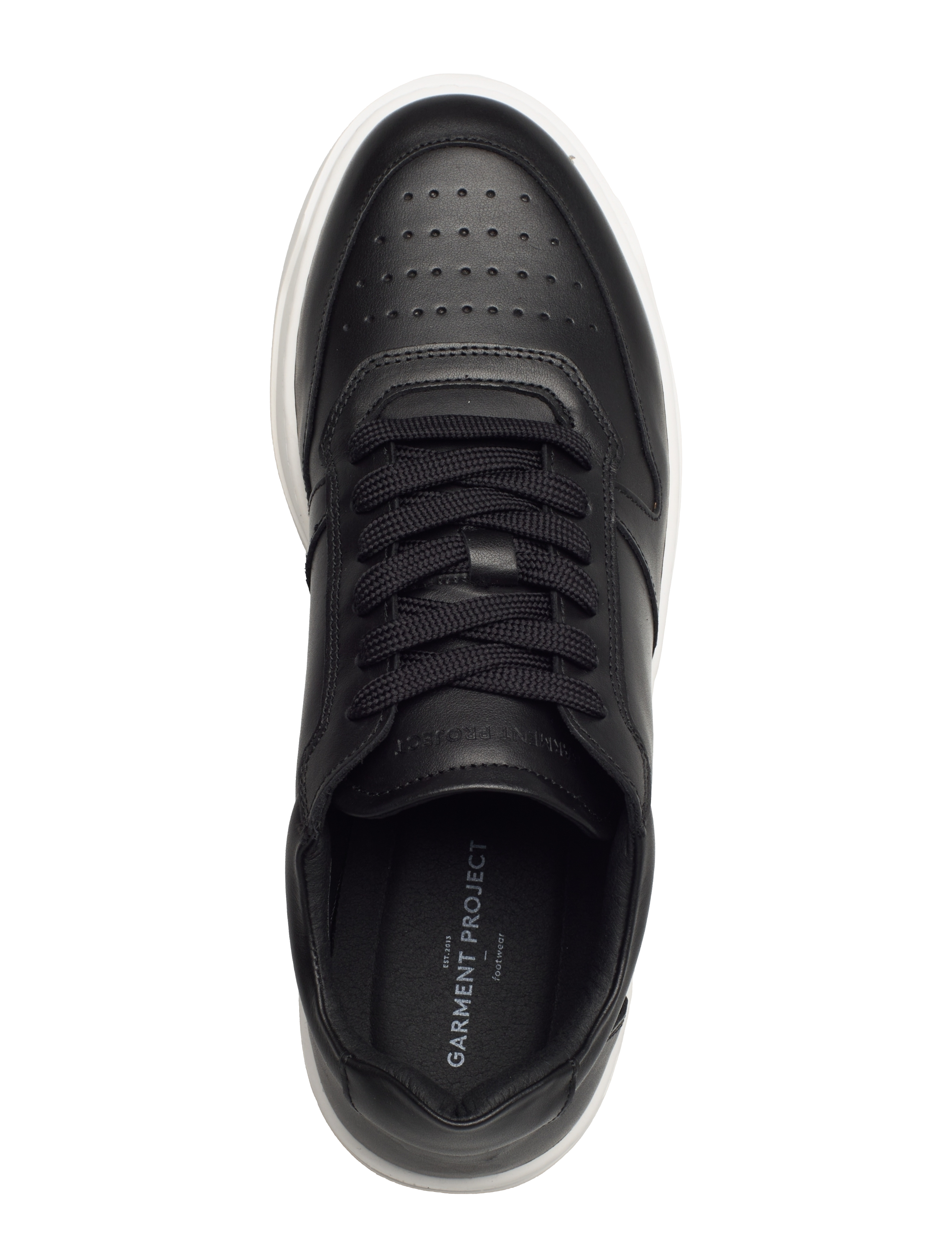 Garment Project Legacy Black Leather låga sneakers herr – bild 4