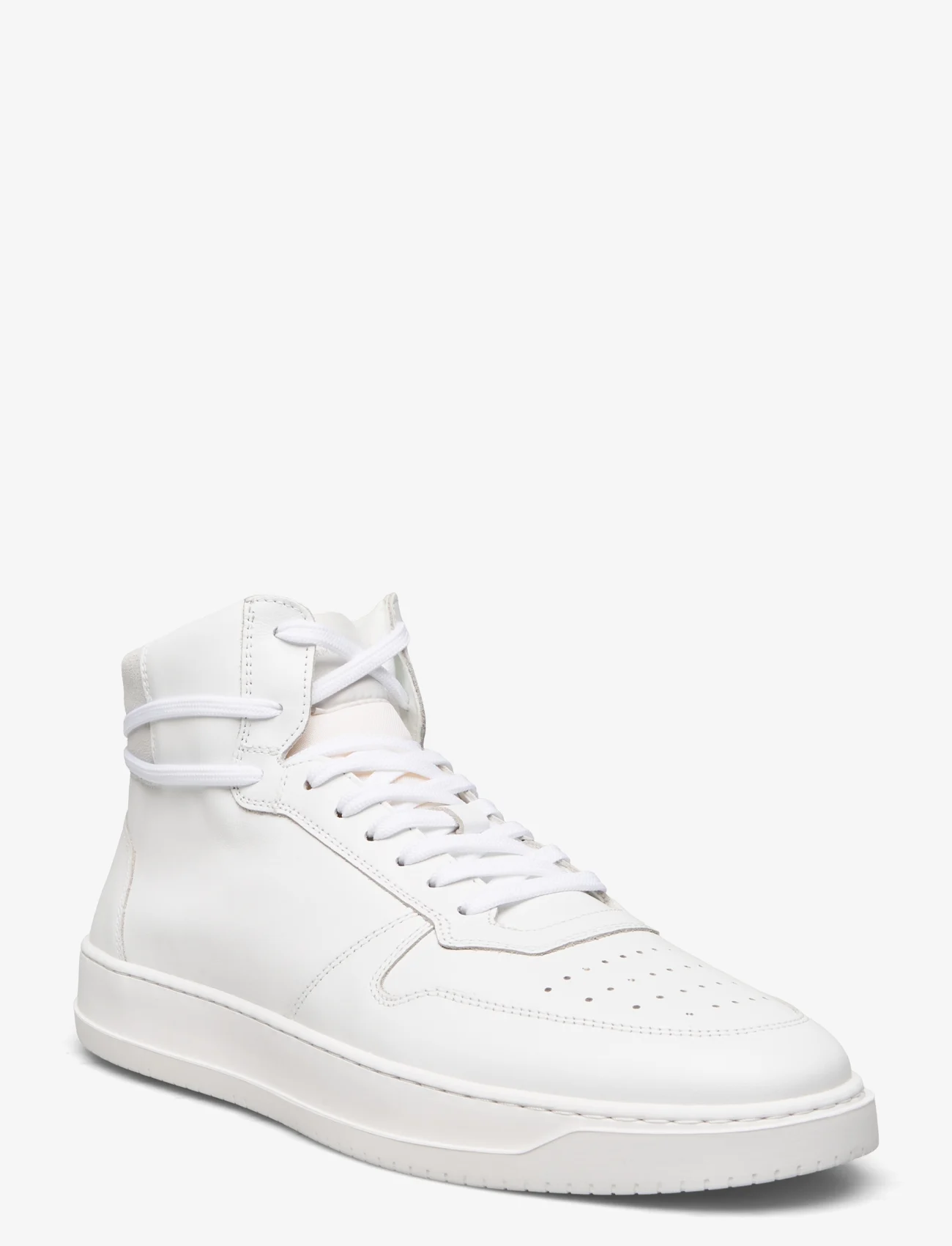 Garment Project - Legacy Mid - White Leather - høje sneakers - white - 0