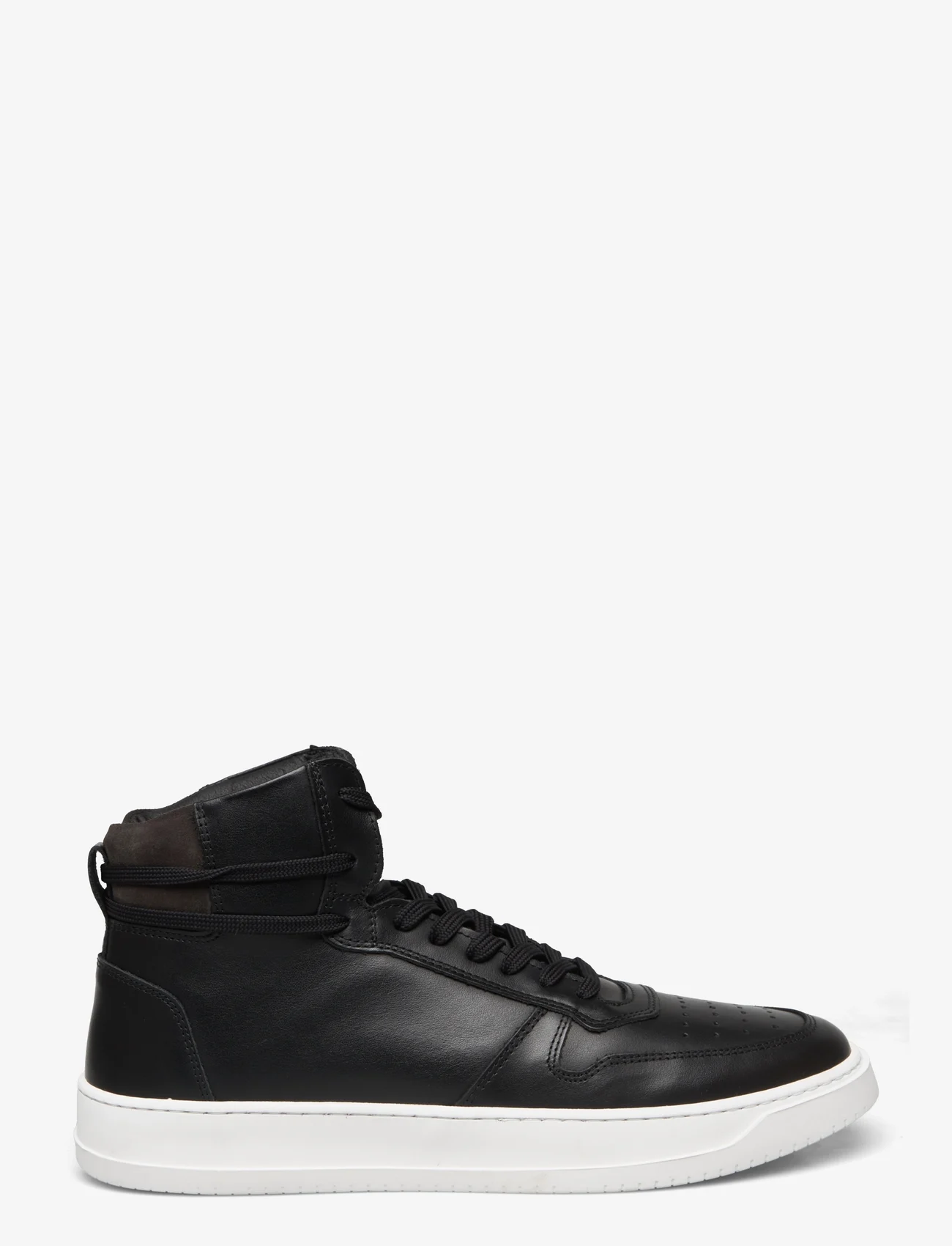 Garment Project - Legacy Mid - Black Leather - laisvalaikio batai aukštu aulu - black - 1