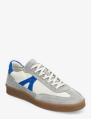 Garment Project - Liga - Off White / Blue Leather Mix - lav ankel - off white - 0