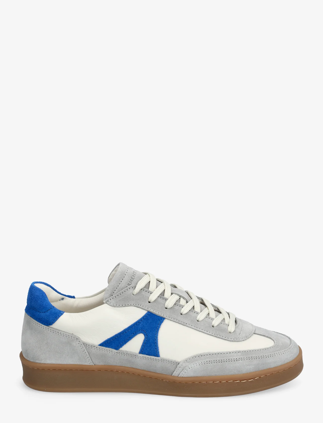 Garment Project - Liga - Off White / Blue Leather Mix - lav ankel - off white - 1