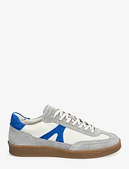 Garment Project - Liga - Off White / Blue Leather Mix - lav ankel - off white - 1