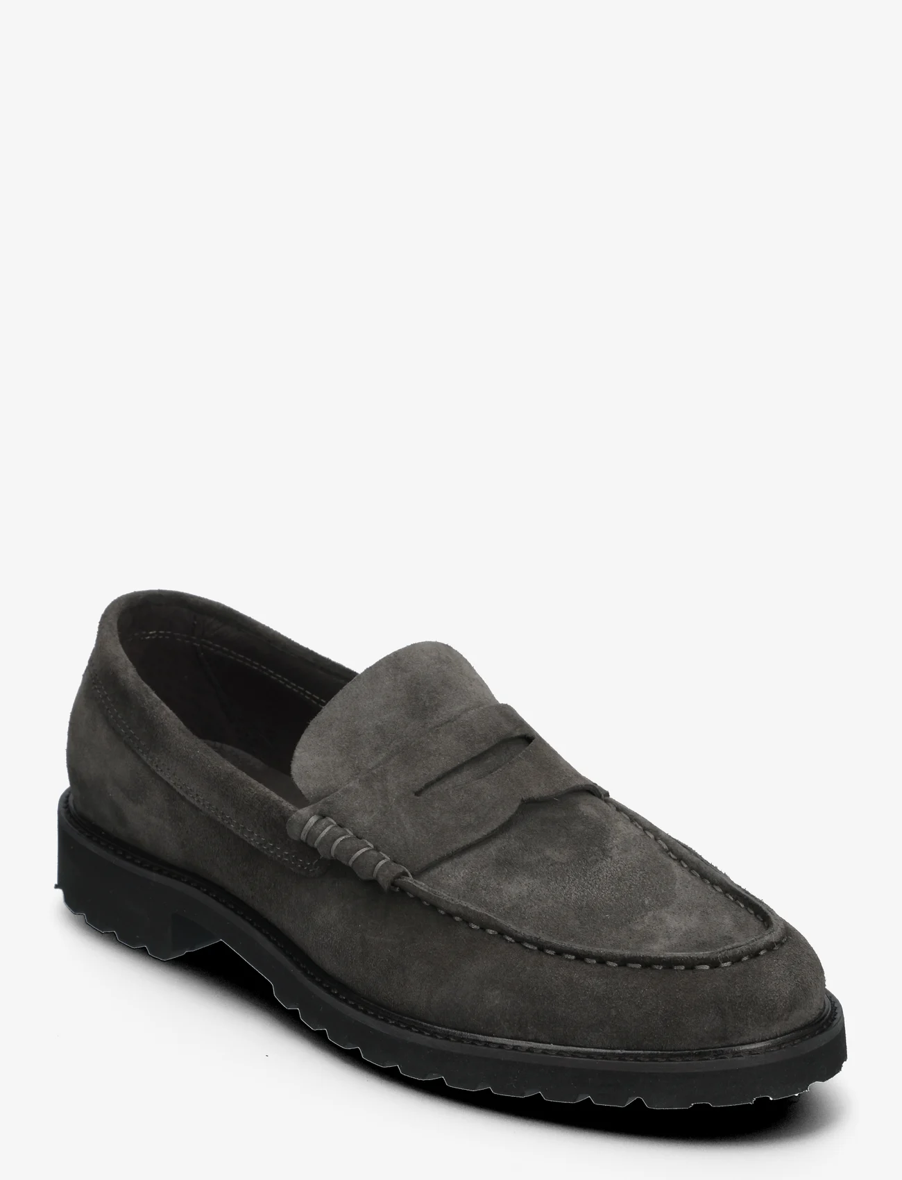 Garment Project - Penny Loafer - Charcoal Suede - nordic style - charcoal - 0