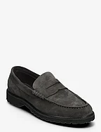 Penny Loafer - Charcoal Suede - CHARCOAL