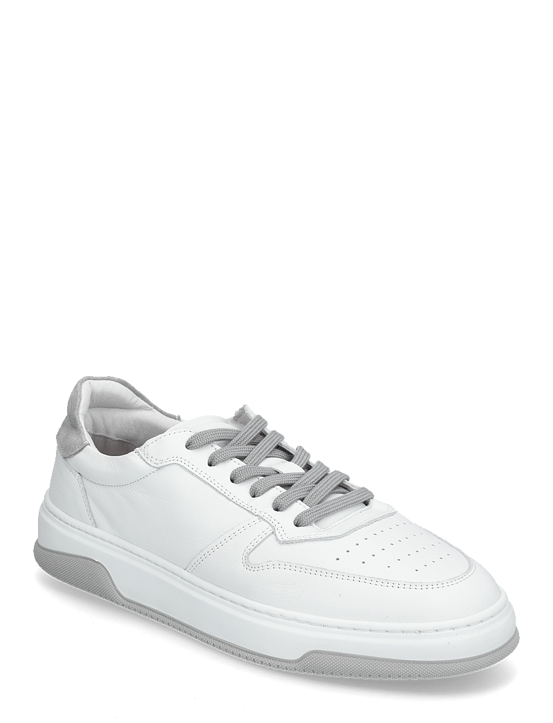 Garment Project - Ace - White / Light Grey Leather - niedriger schnitt - white - 0