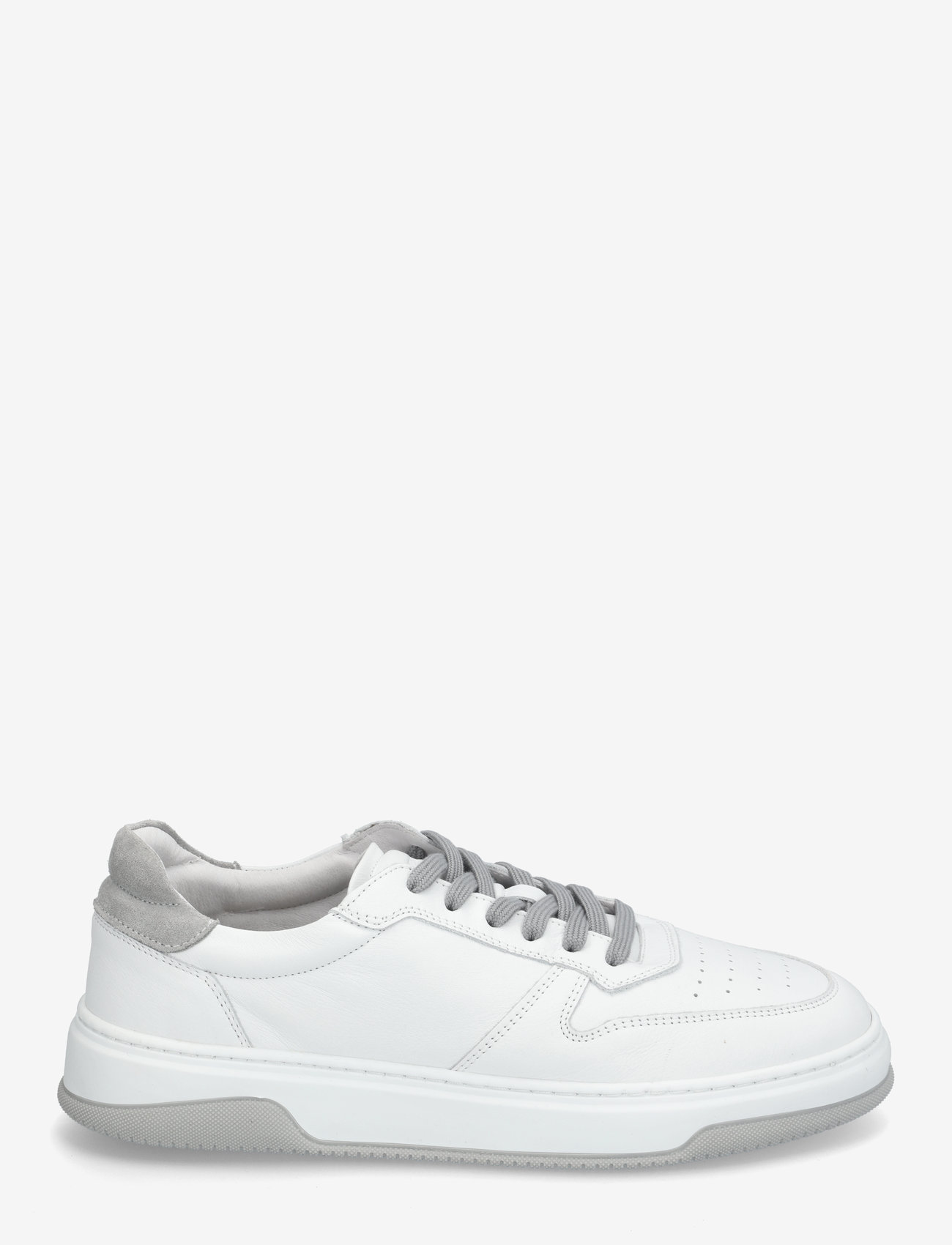 Garment Project - Ace - White / Light Grey Leather - niedriger schnitt - white - 1