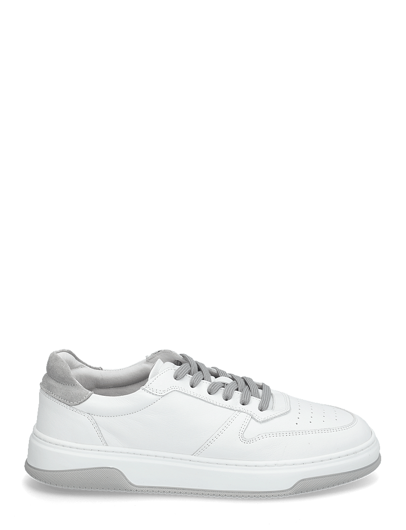 Garment Project - Ace - White / Light Grey Leather - niedriger schnitt - white - 1