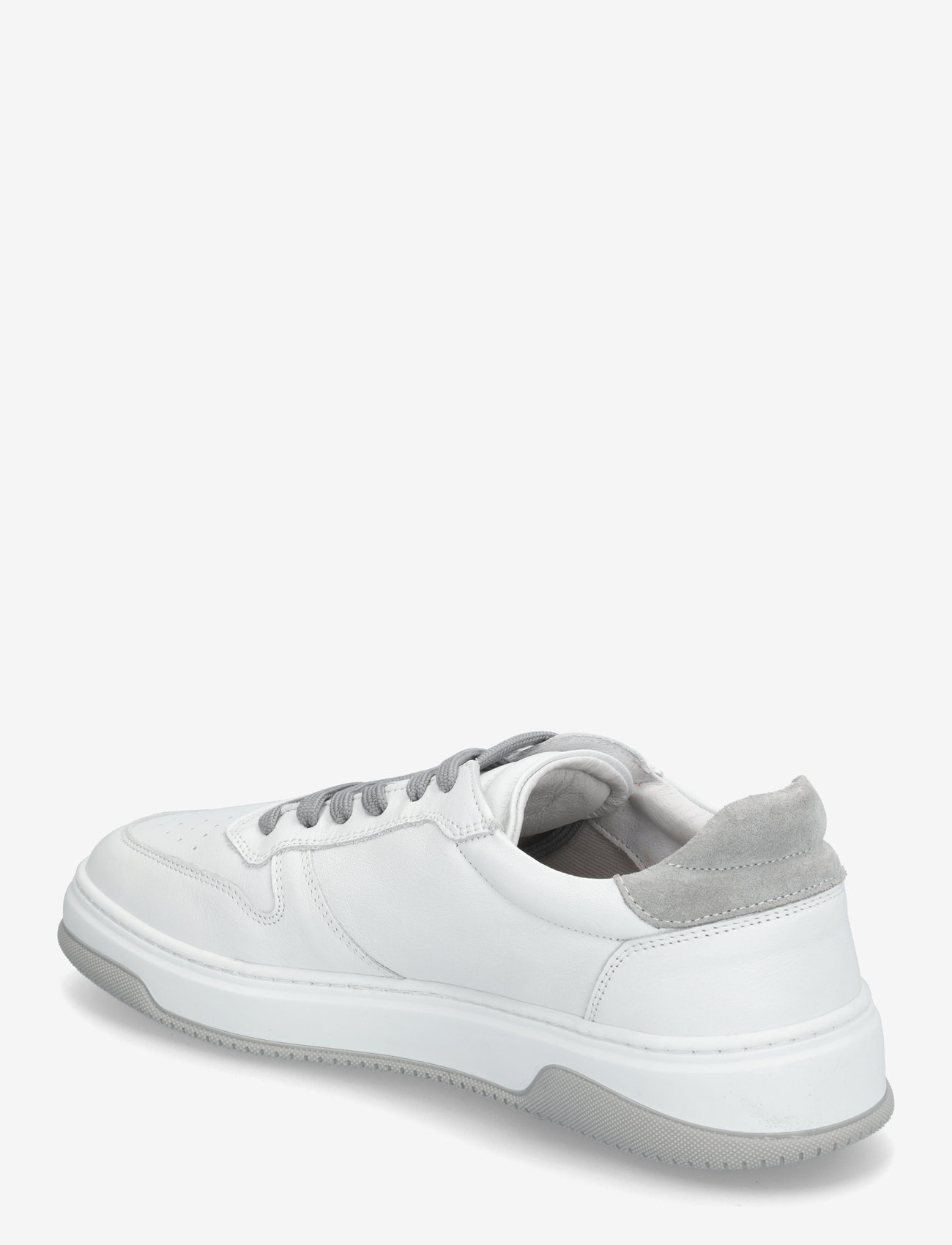 Garment Project - Ace - White / Light Grey Leather - niedriger schnitt - white - 2