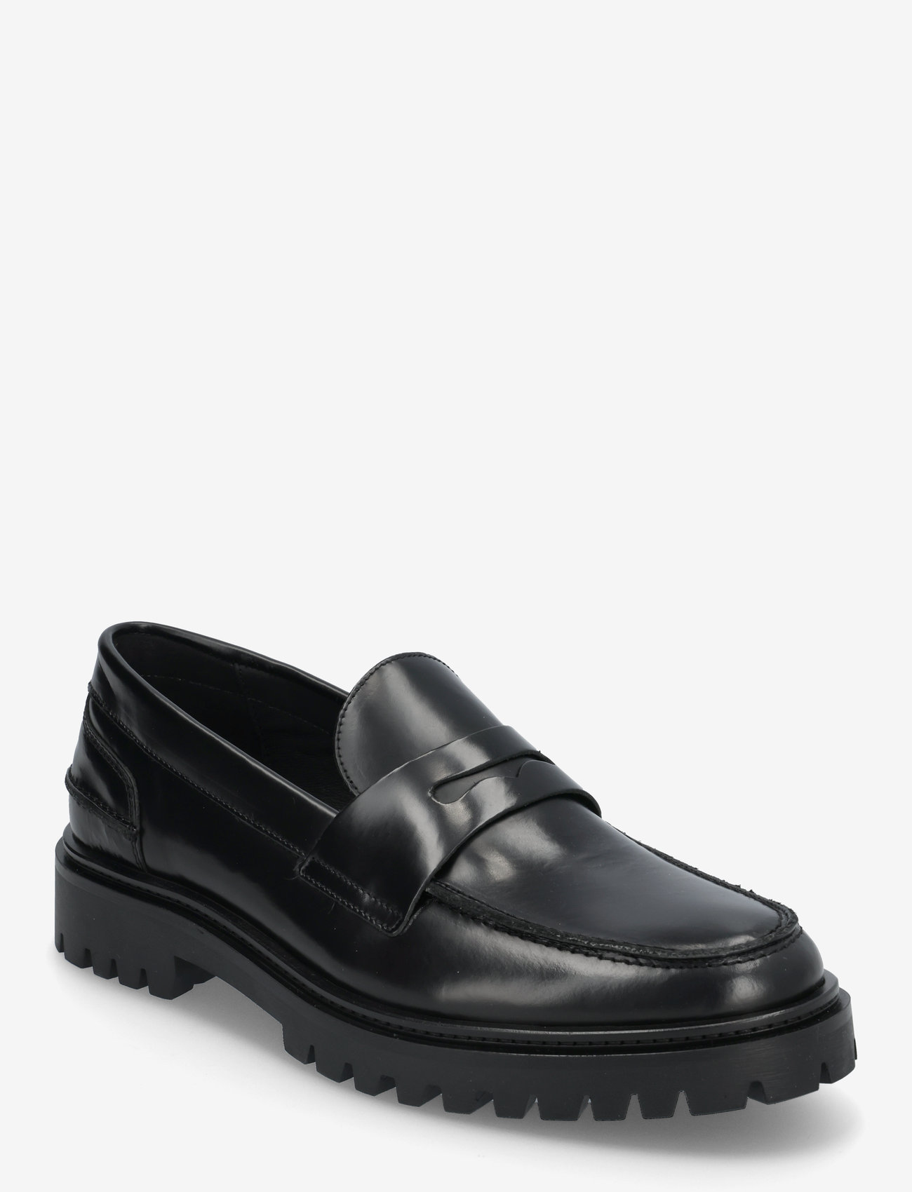 Garment Project - Aaron Penny Loafer - Black Polido - black - 0
