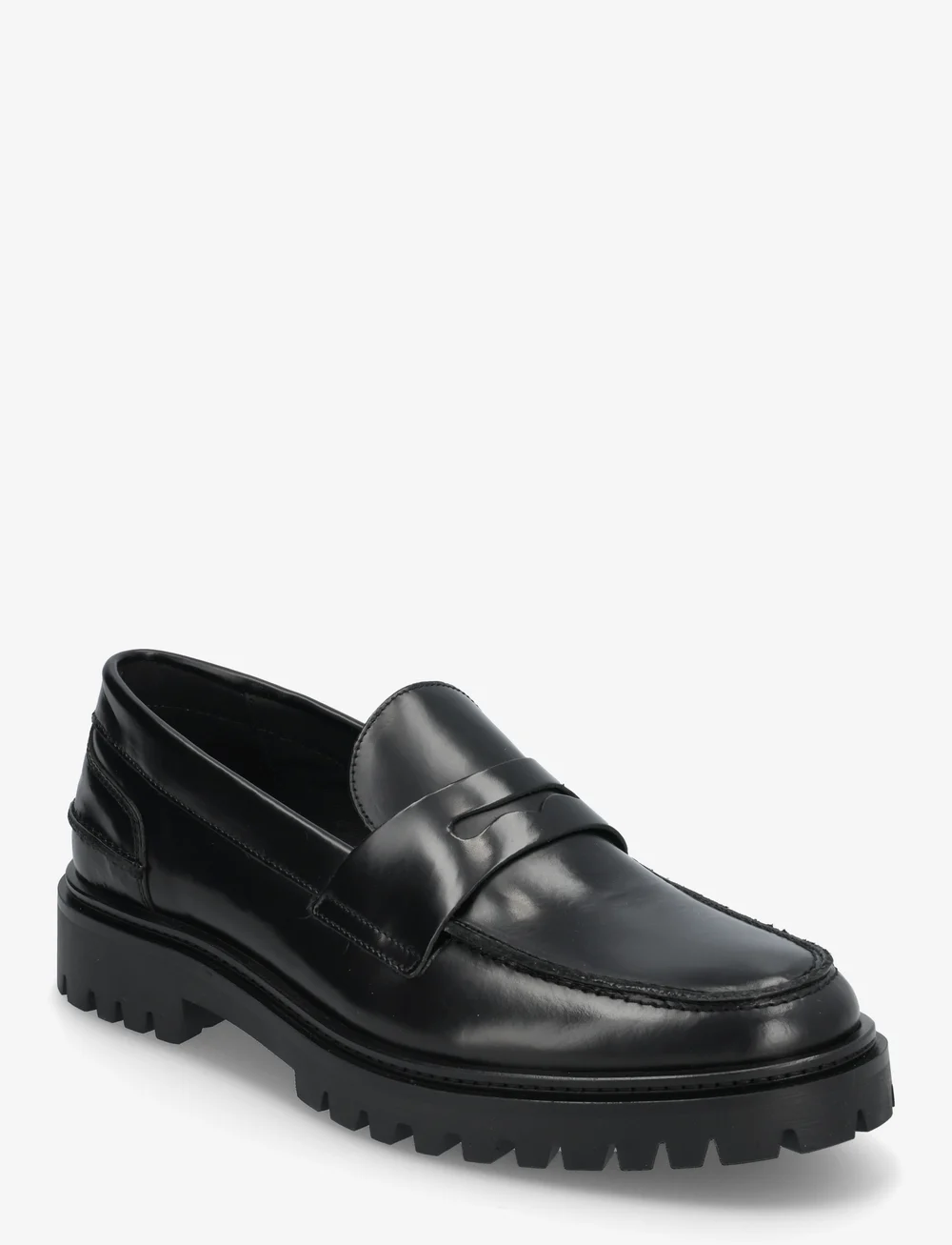 Garment Project - Aaron Penny Loafer - Black Polido - shoppa efter tillfälle - black - 0
