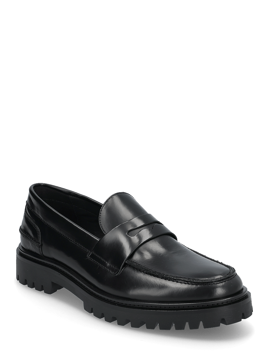 Garment Project - Aaron Penny Loafer - Black Polido - black - 0