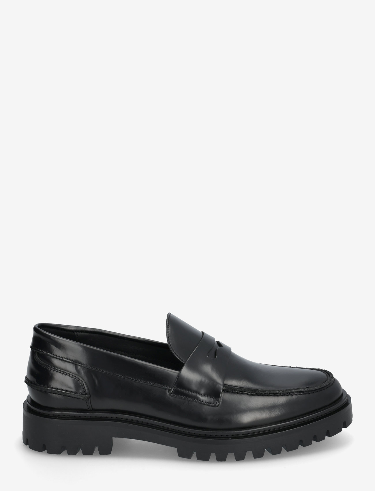 Garment Project - Aaron Penny Loafer - Black Polido - black - 1
