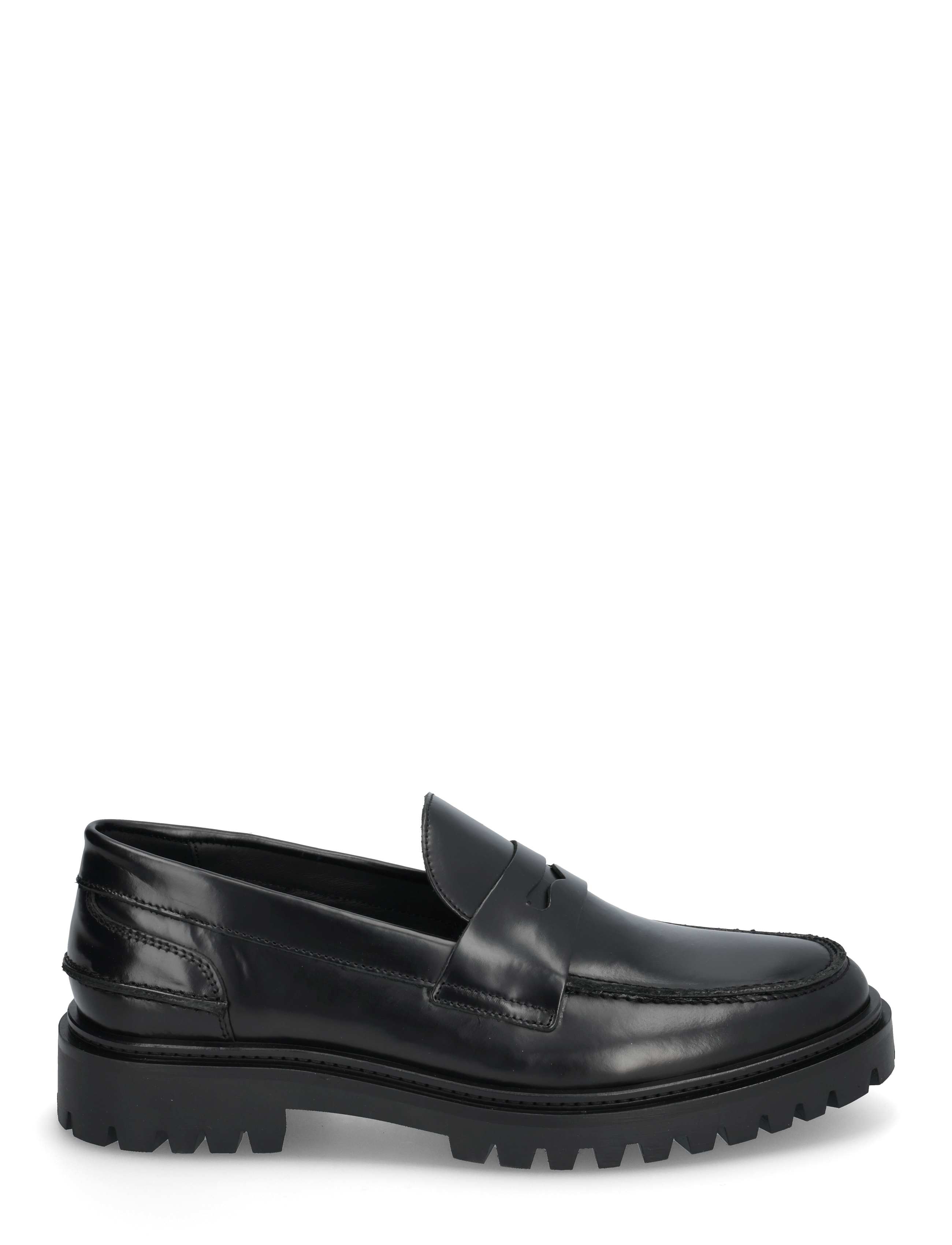 Garment Project - Aaron Penny Loafer - Black Polido - black - 1