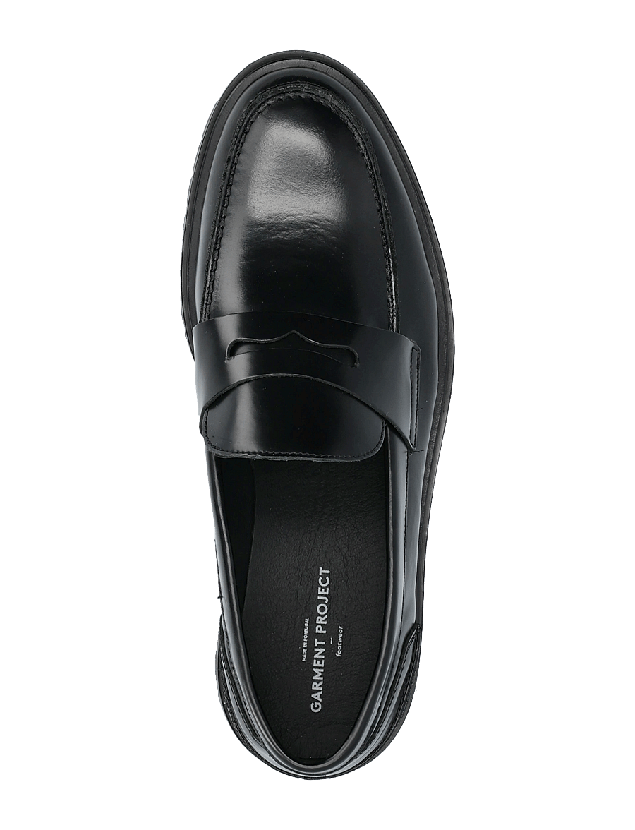 Garment Project - Aaron Penny Loafer - Black Polido - black - 3